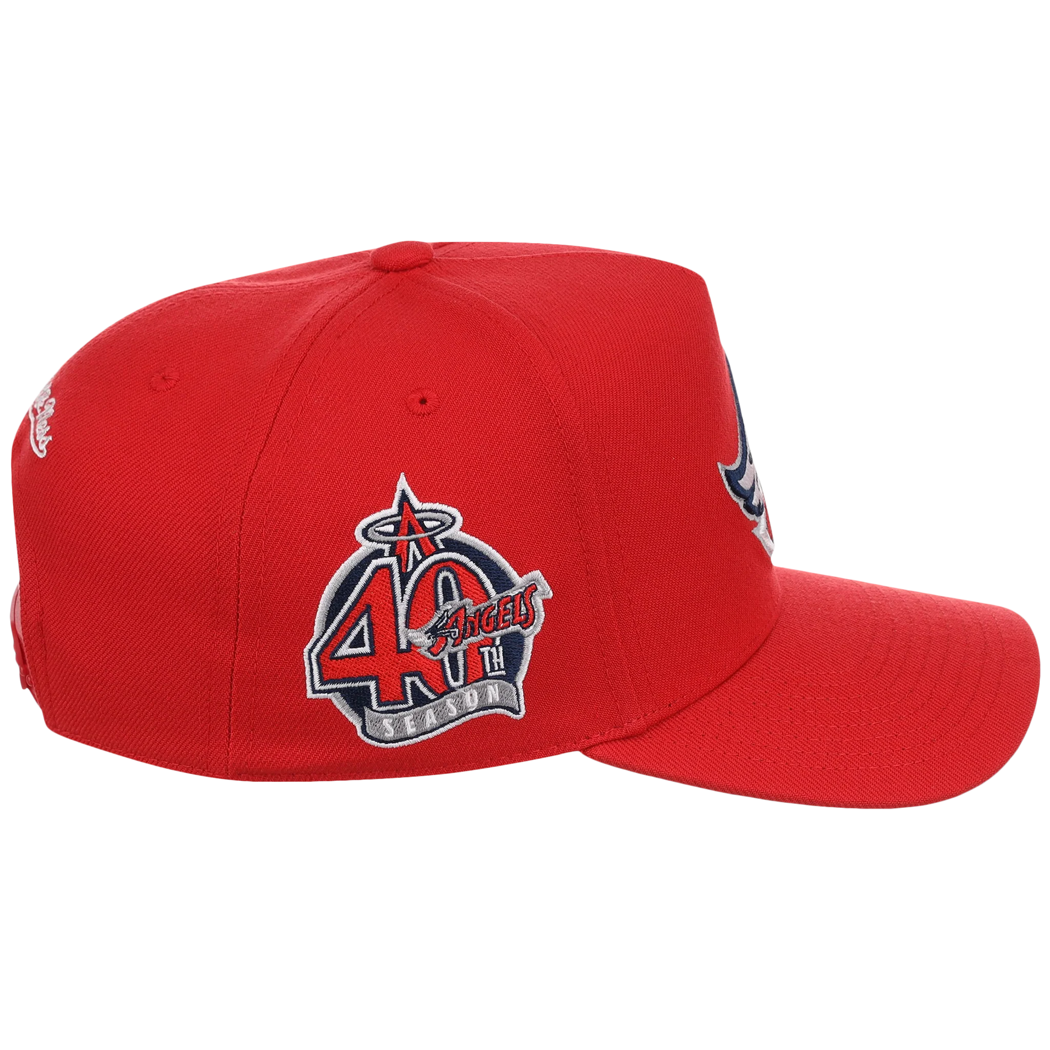 Anaheim Angels Mitchell & Ness MLB 'Era Flip' Heritage Series Pro Pinch - Red/Red - Image 3