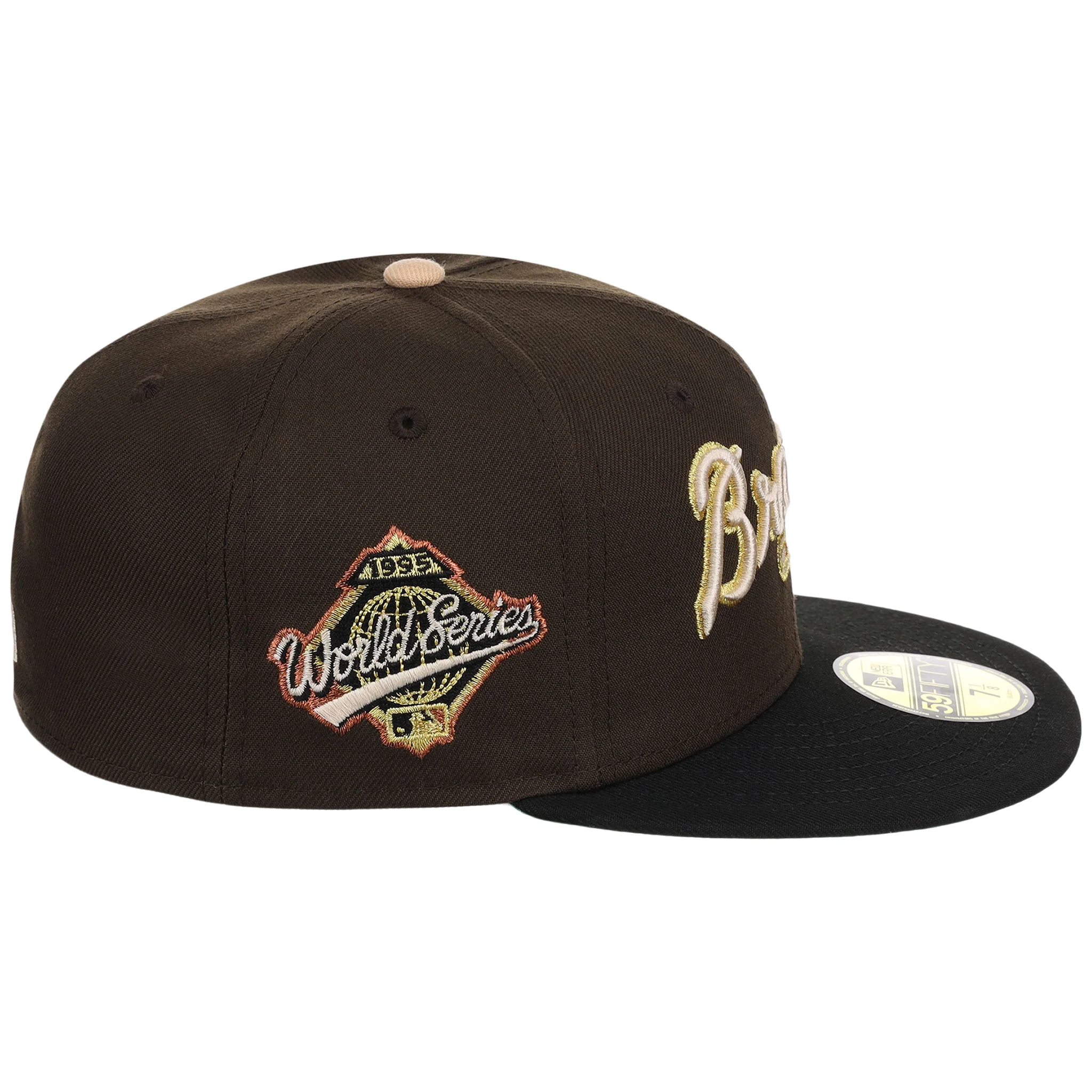 Atlanta Braves High Frequency Funk New Era 59FIFTY Walnut/Black - Image 3