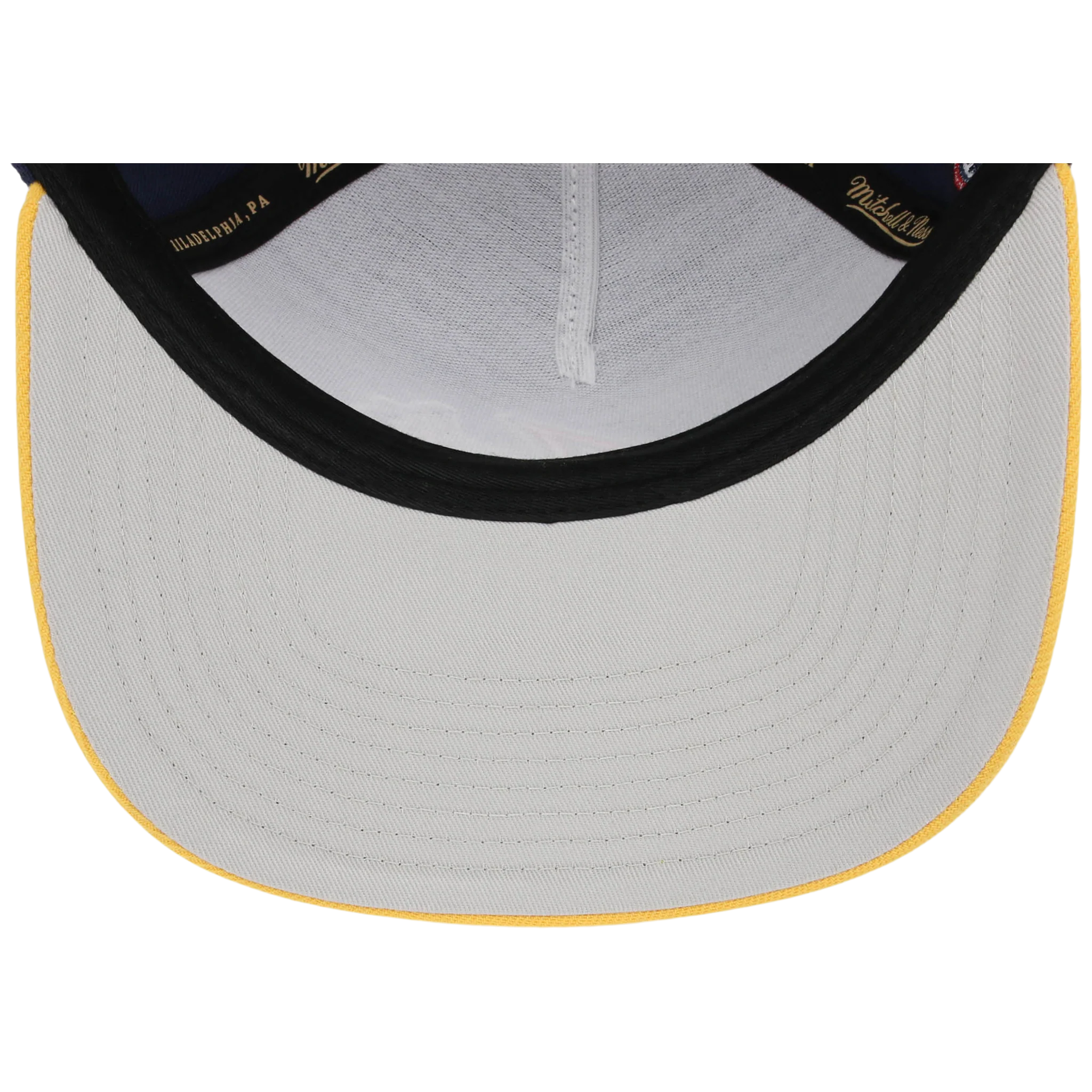 Atlanta Braves Mitchell & Ness MLB 'Era Flip' Heritage Series Pro Pinch - Navy/Yellow - Image 2