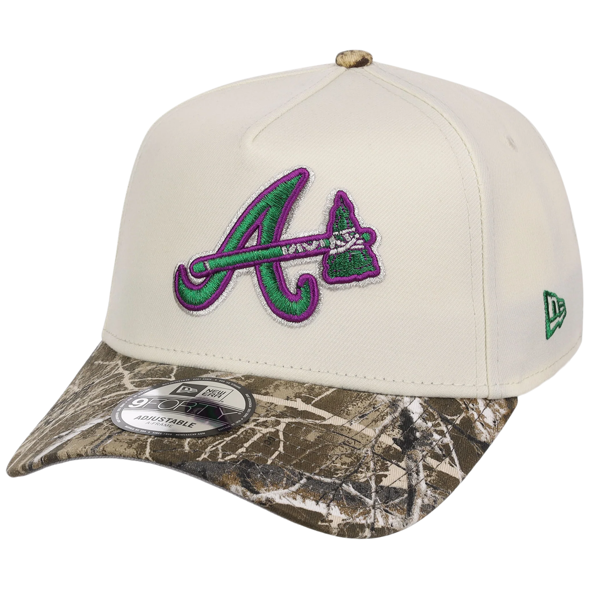 Atlanta Braves MLB Purple Trees New Era 9FORTY - Image 4