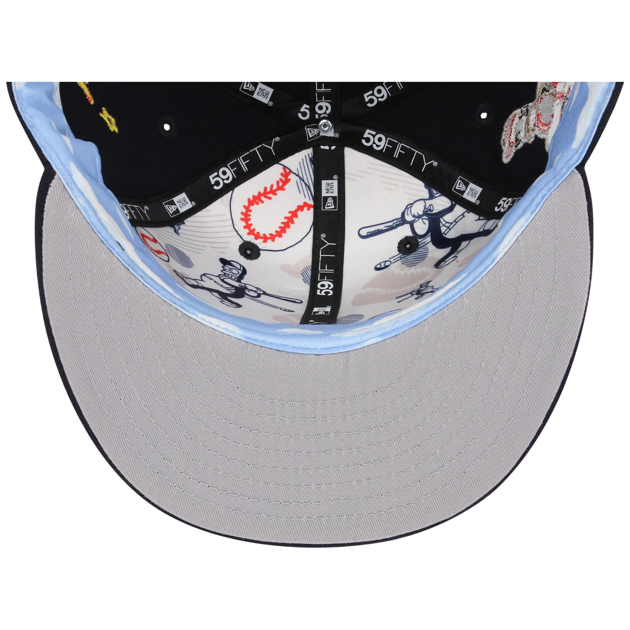 Atlanta Braves MLB Simpsons Homer at the Bat 'Wonderbat' New Era 59FIFTY - Image 2