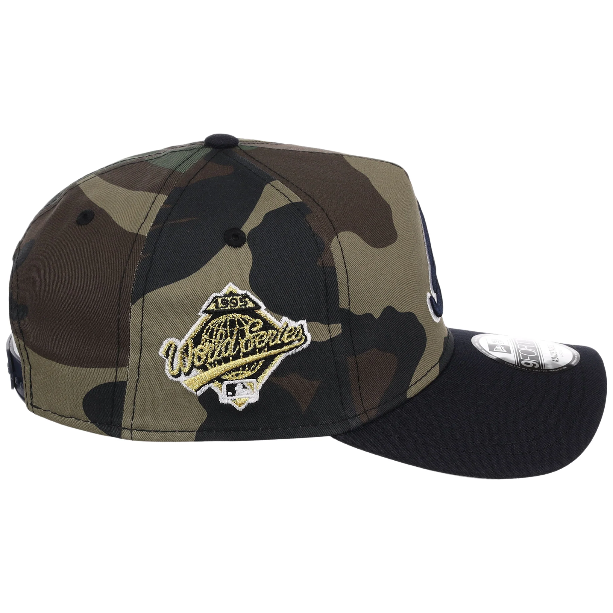 Atlanta Braves MLB Woodland Contrast New Era 9FORTY - Image 3