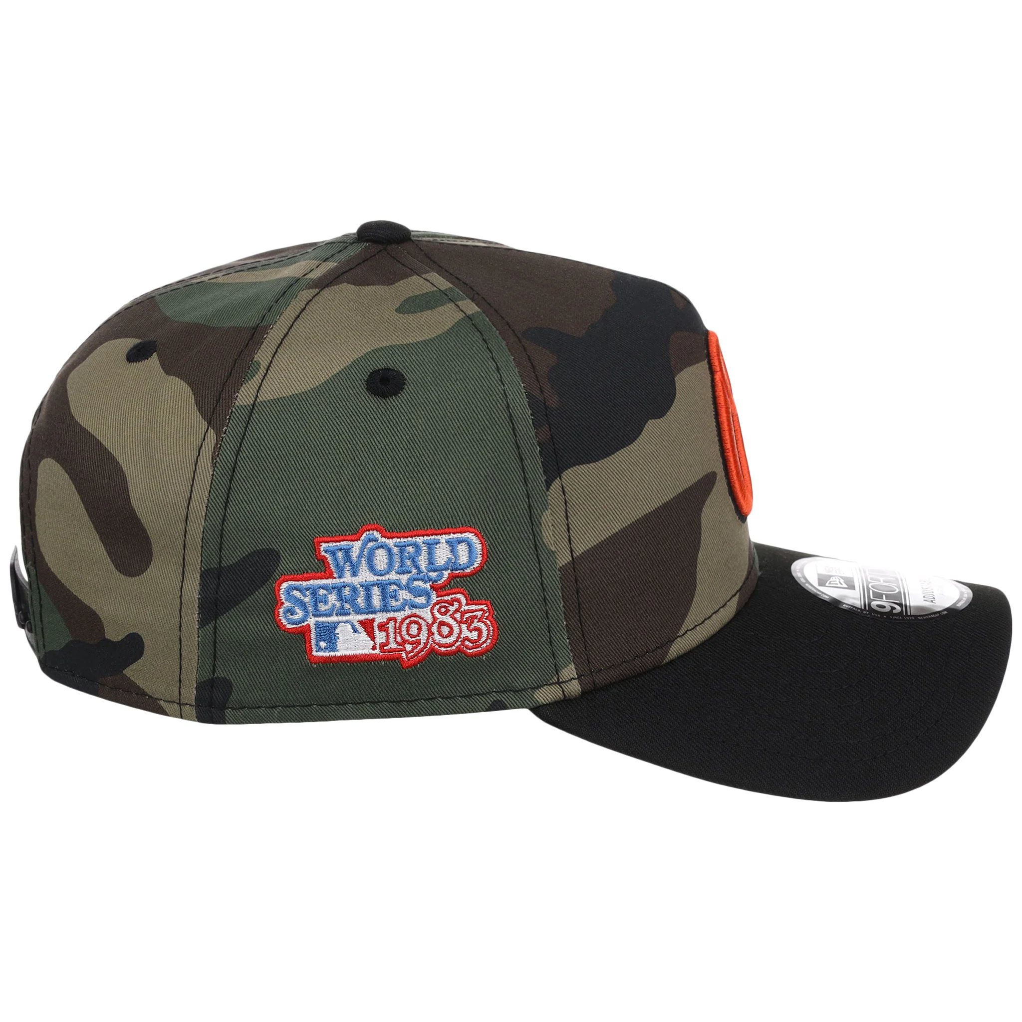 Baltimore Orioles MLB Woodland Contrast New Era 9FORTY - Image 3