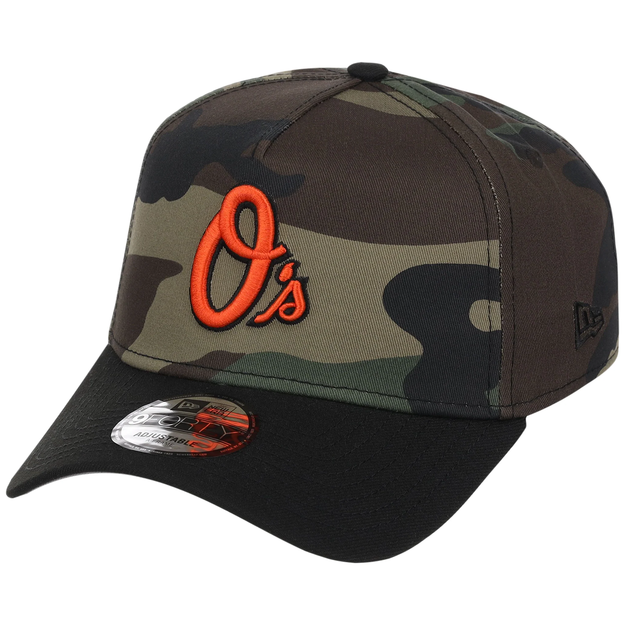 Baltimore Orioles MLB Woodland Contrast New Era 9FORTY - Image 4