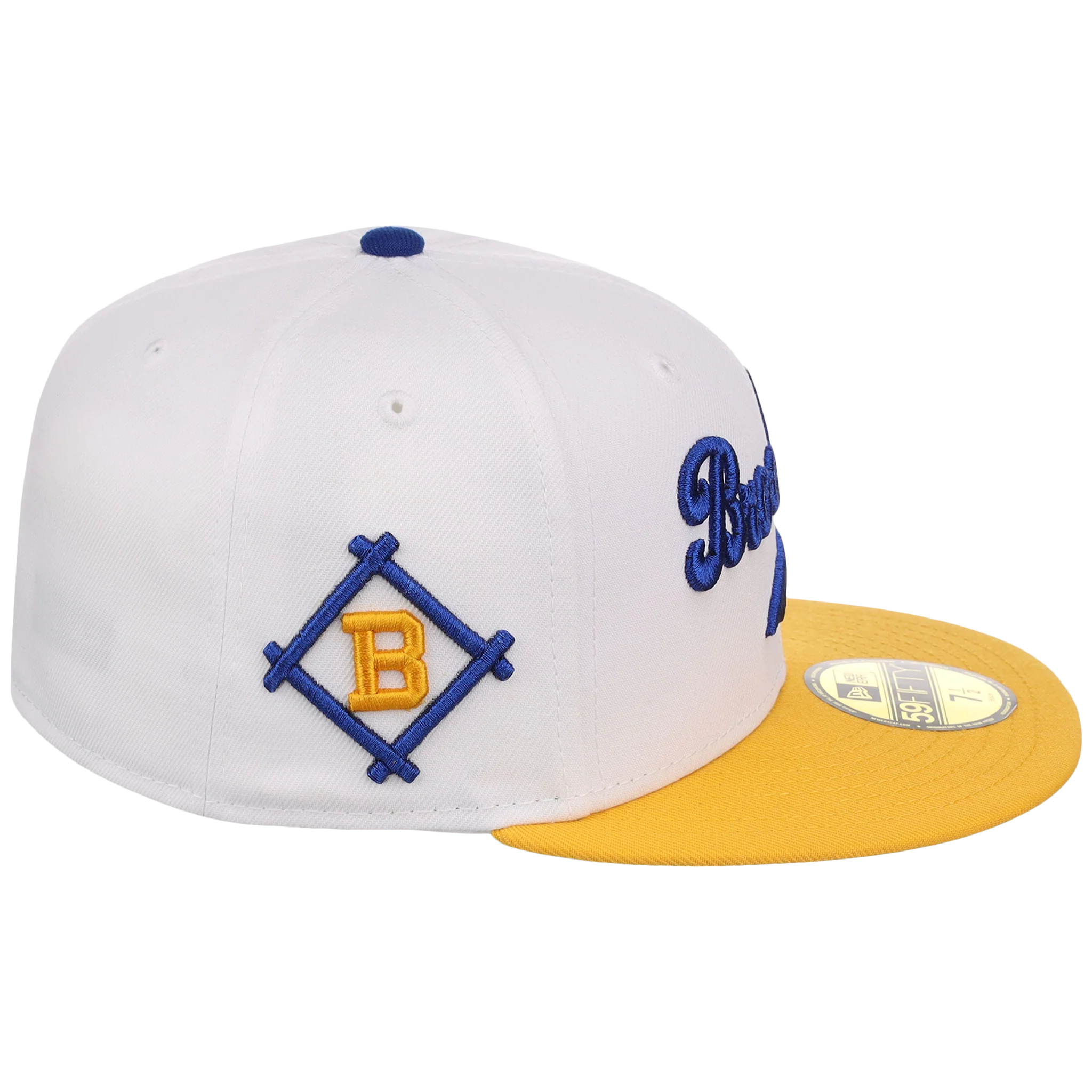 Brooklyn Dodgers The Chamber New Era 59FIFTY - White/Golden Yellow - Image 3