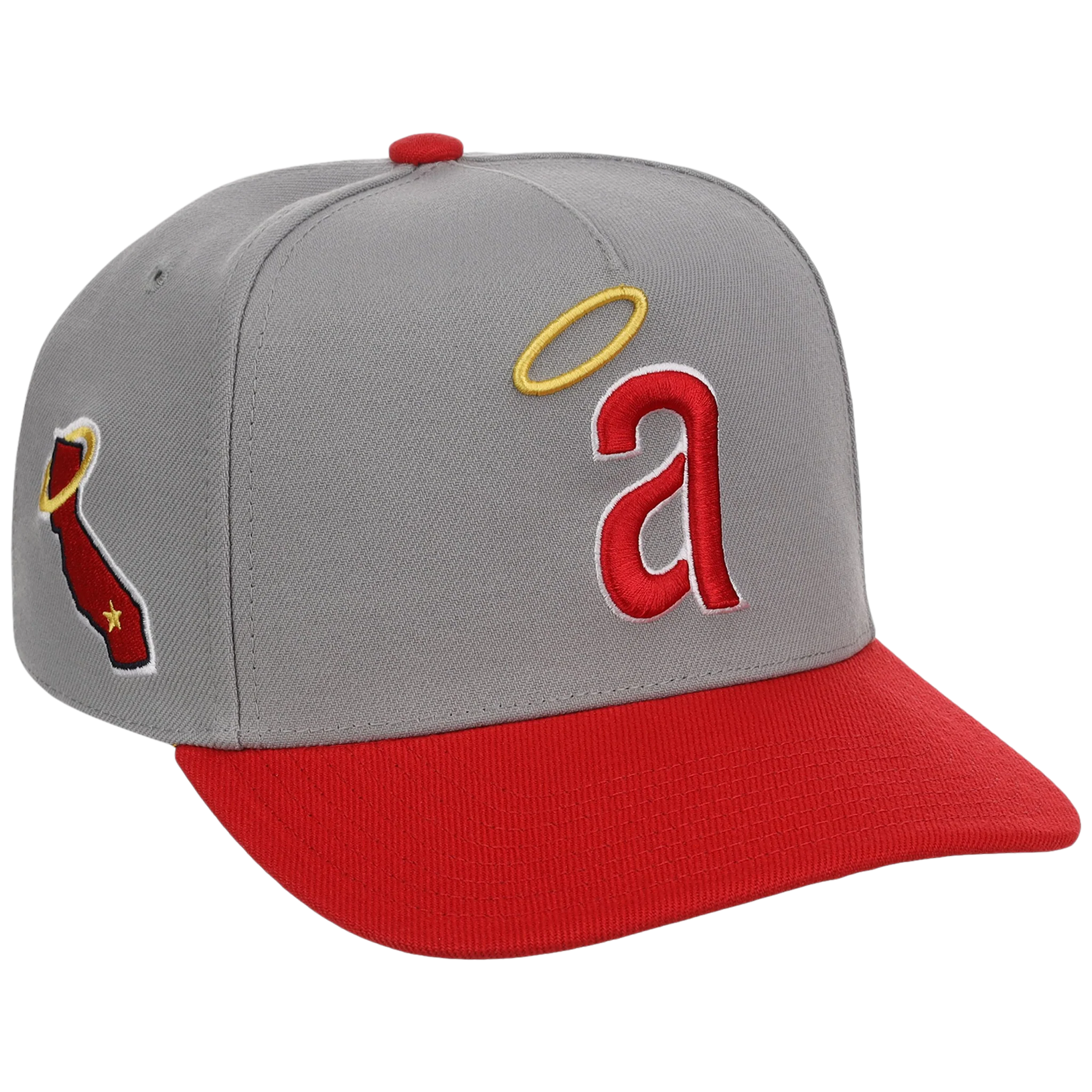 California Angels Mitchell & Ness MLB 'Era Flip' Heritage Series Pro Pinch - Gray/Red