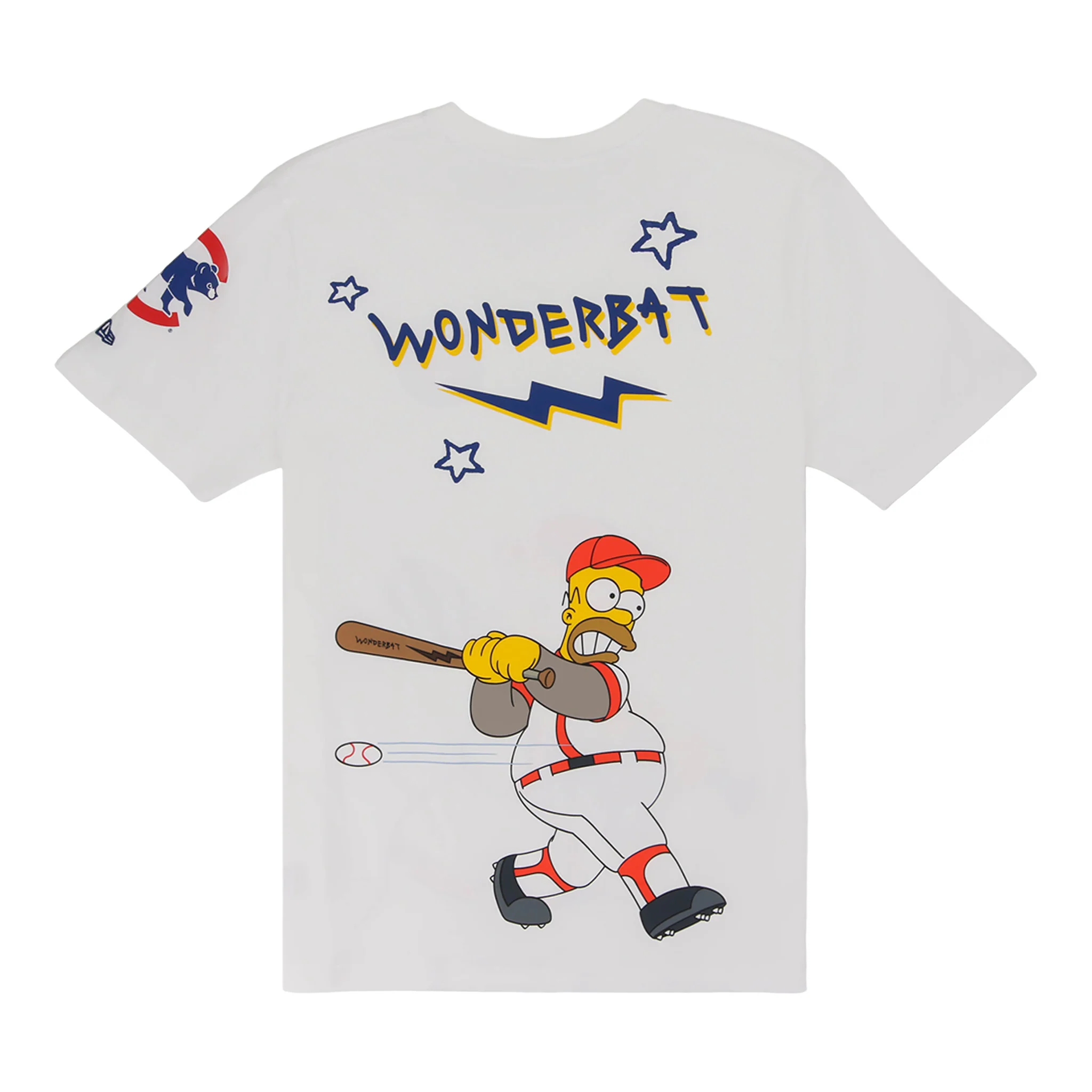 Chicago Cubs MLB Simpsons 'Wonderbat' New Era T-Shirt - Image 2
