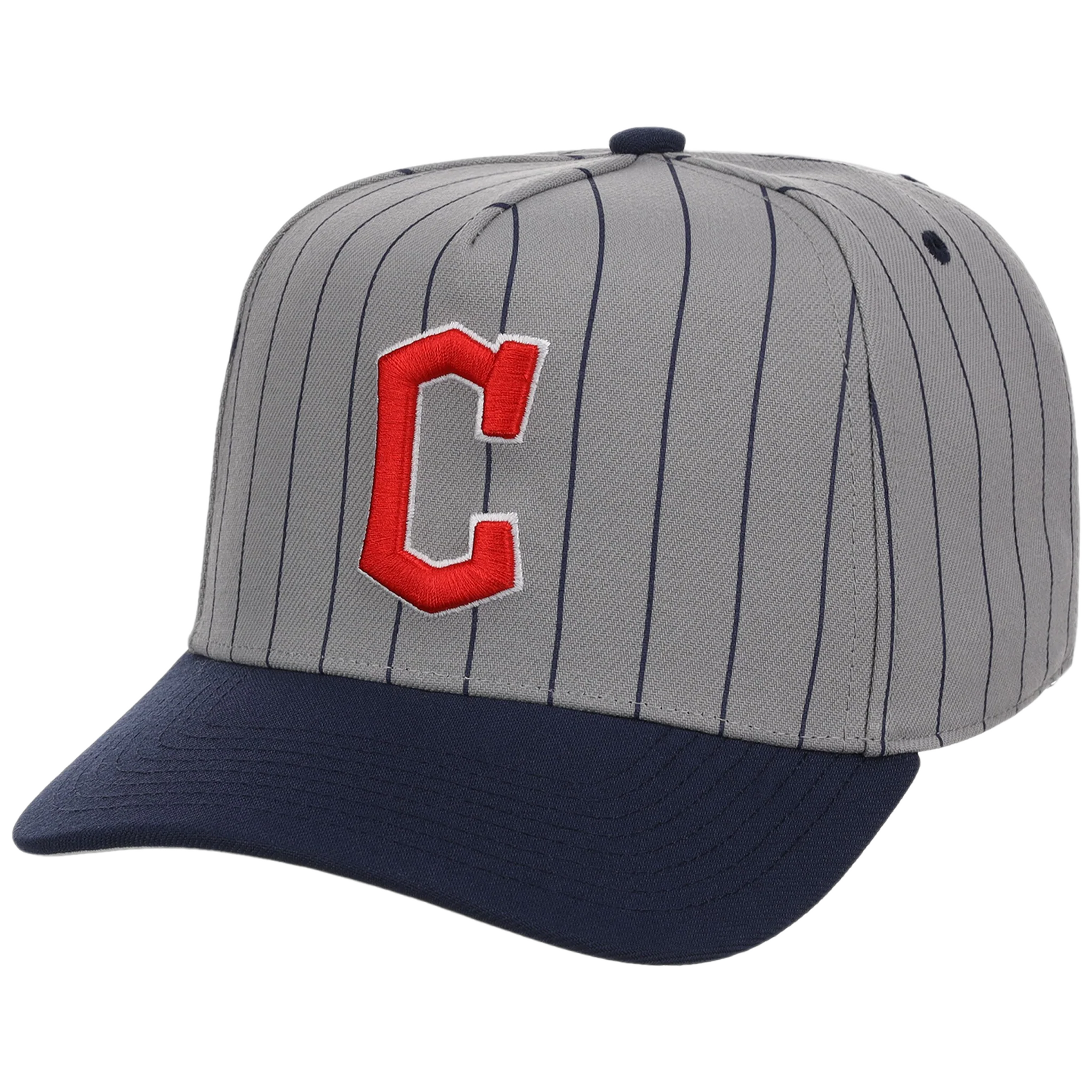 Cleveland Guardians Mitchell & Ness MLB 'Era Flip' Heritage Series Pro Pinch - Grey/Navy - Image 4