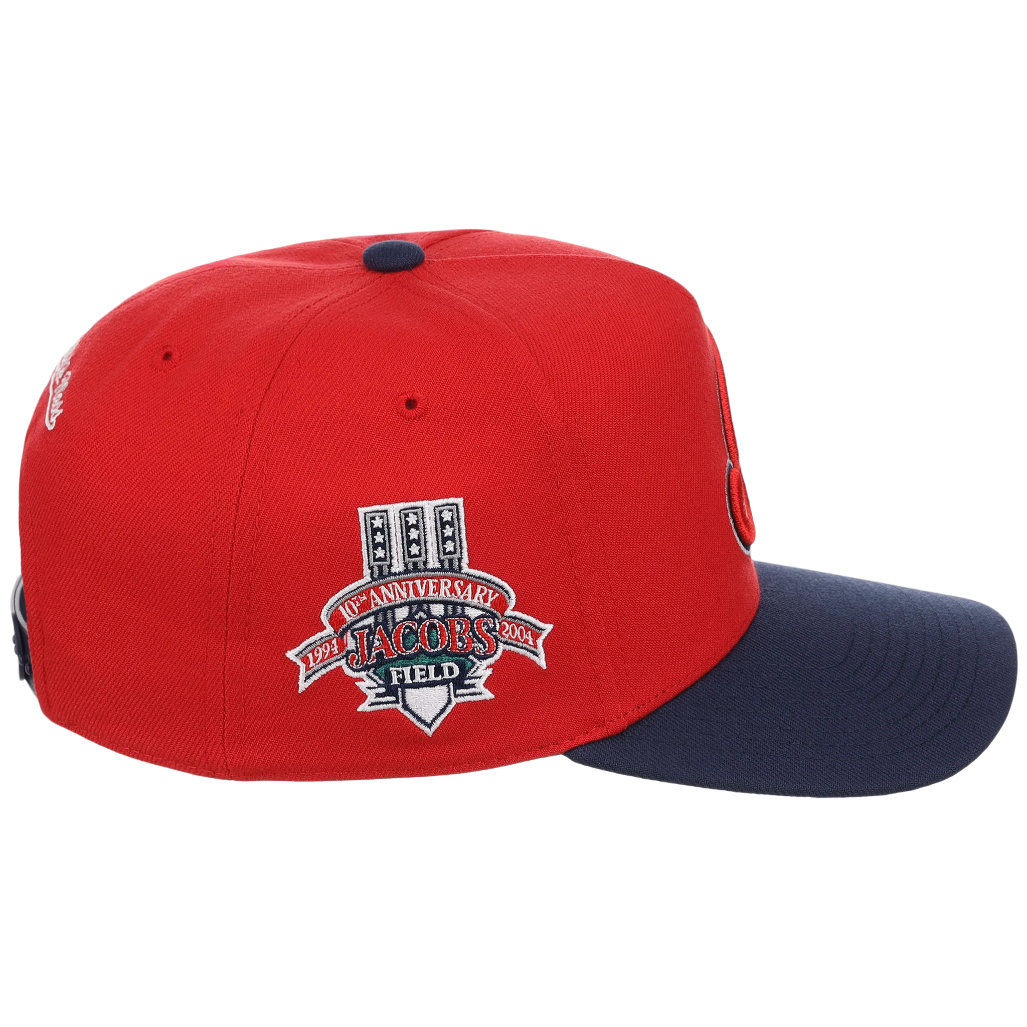 Cleveland Indians Mitchell & Ness MLB 'Era Flip' Heritage Series Pro Pinch - Red/Navy - Image 3