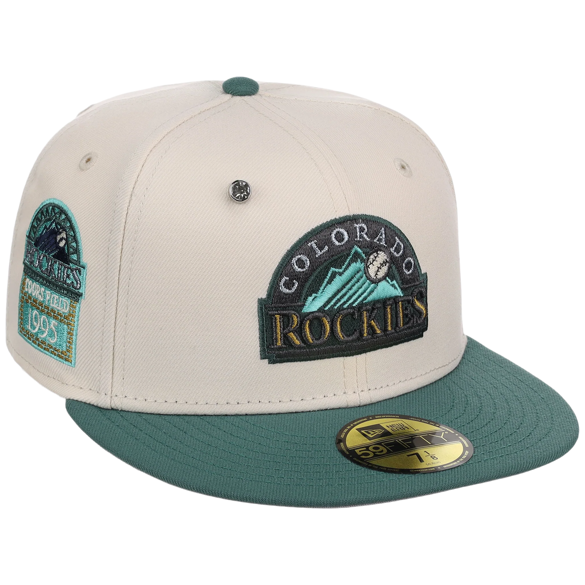 Colorado Rockies MLB Cream Lichen New Era 59FIFTY