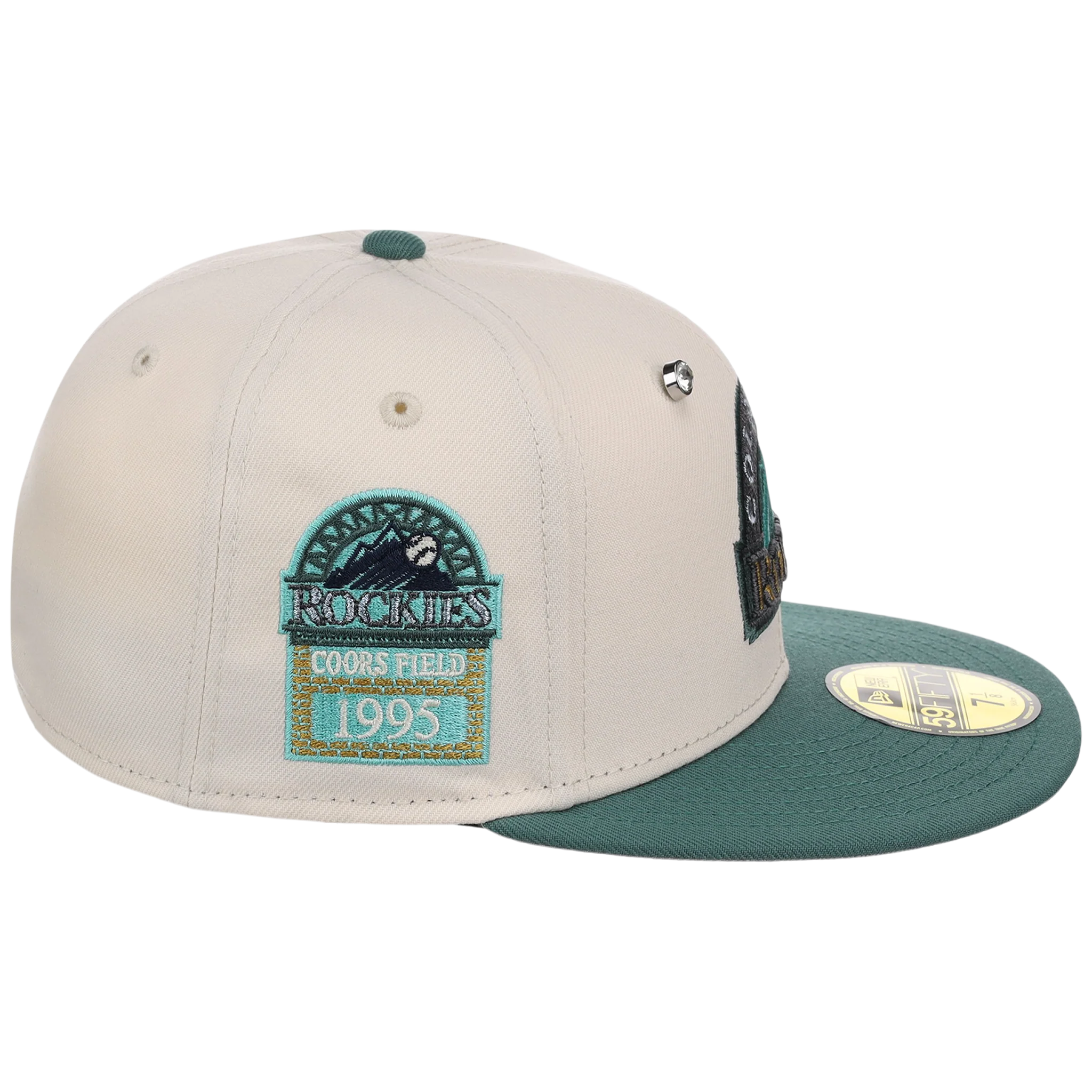 Colorado Rockies MLB Cream Lichen New Era 59FIFTY - Image 3