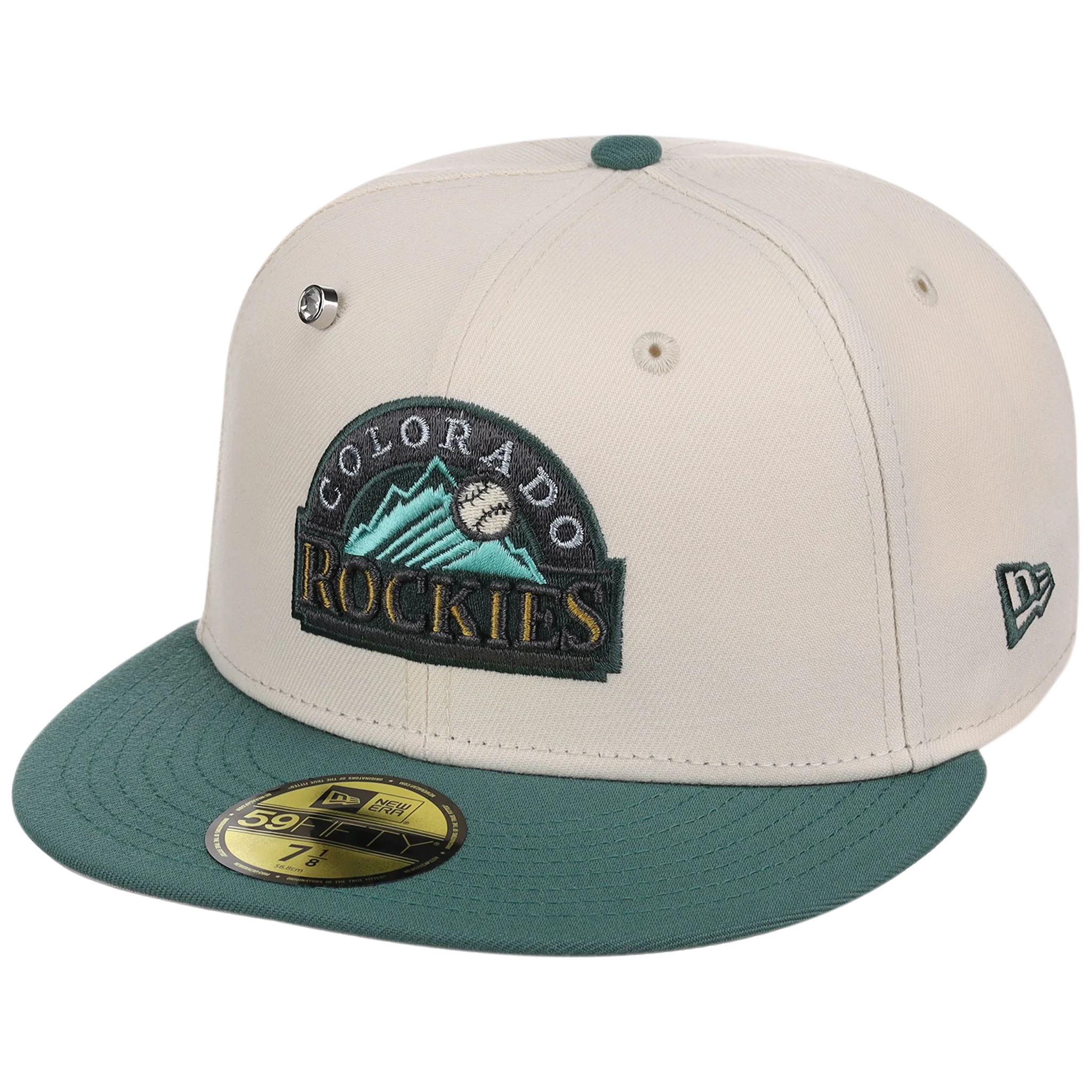 Colorado Rockies MLB Cream Lichen New Era 59FIFTY - Image 4