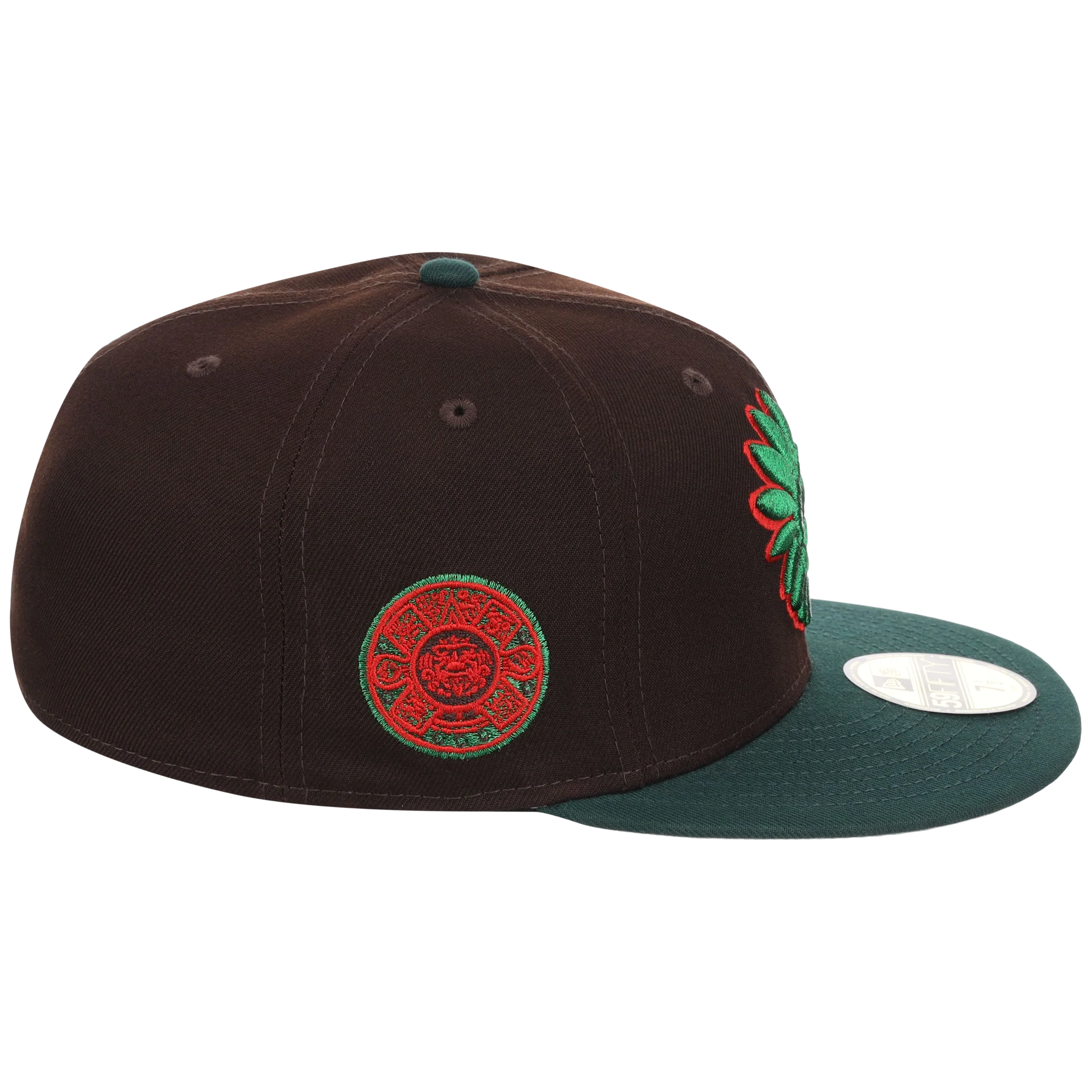 Crown the City: Mexico City - Aztec 2.0 New Era 59FIFTY (Black/Dark Green) - Image 3