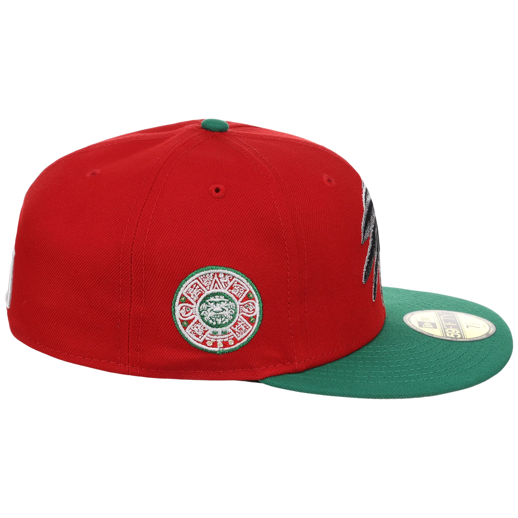 Crown the City: Mexico City - Aztec Head New Era 59FIFTY (Red/Dark Green) - Image 3