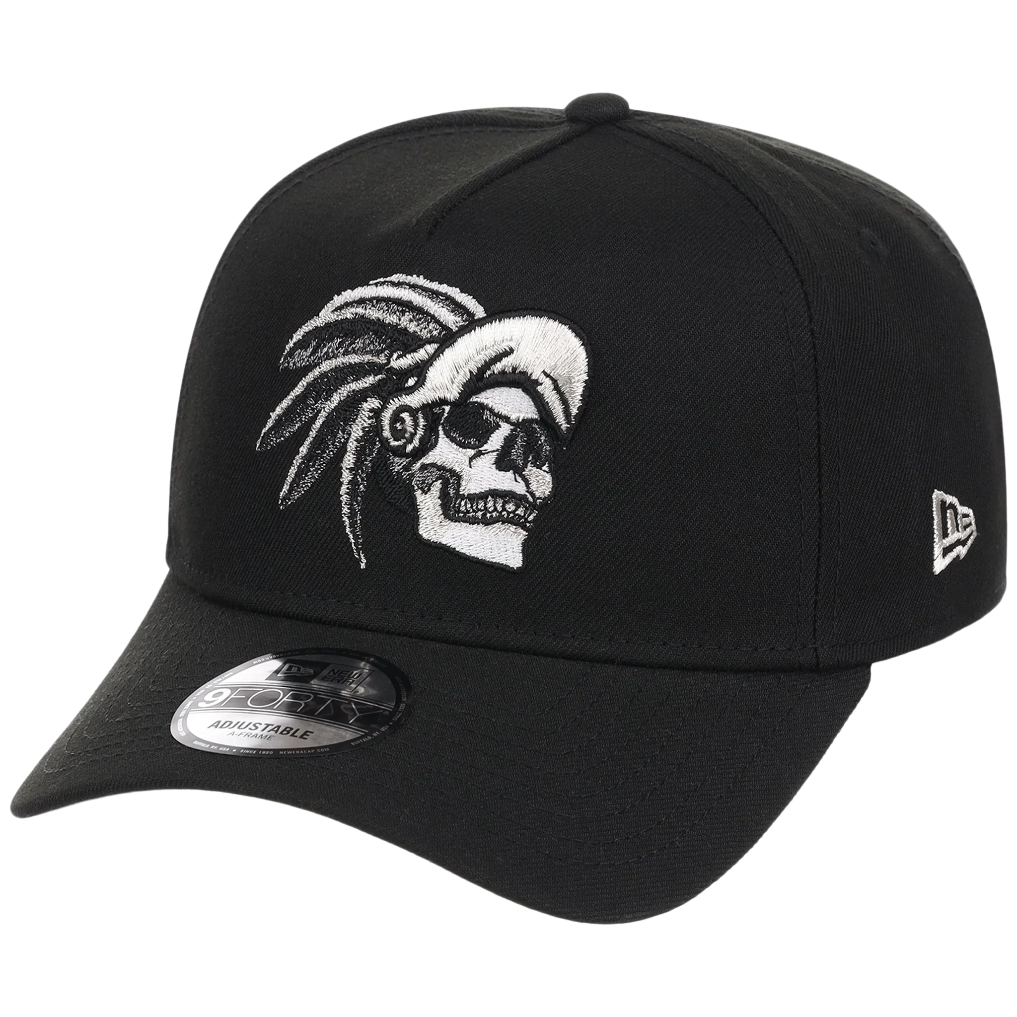 Crown the City: Mexico City - Aztec Head New Era 9FORTY (Black/Black) - Image 4