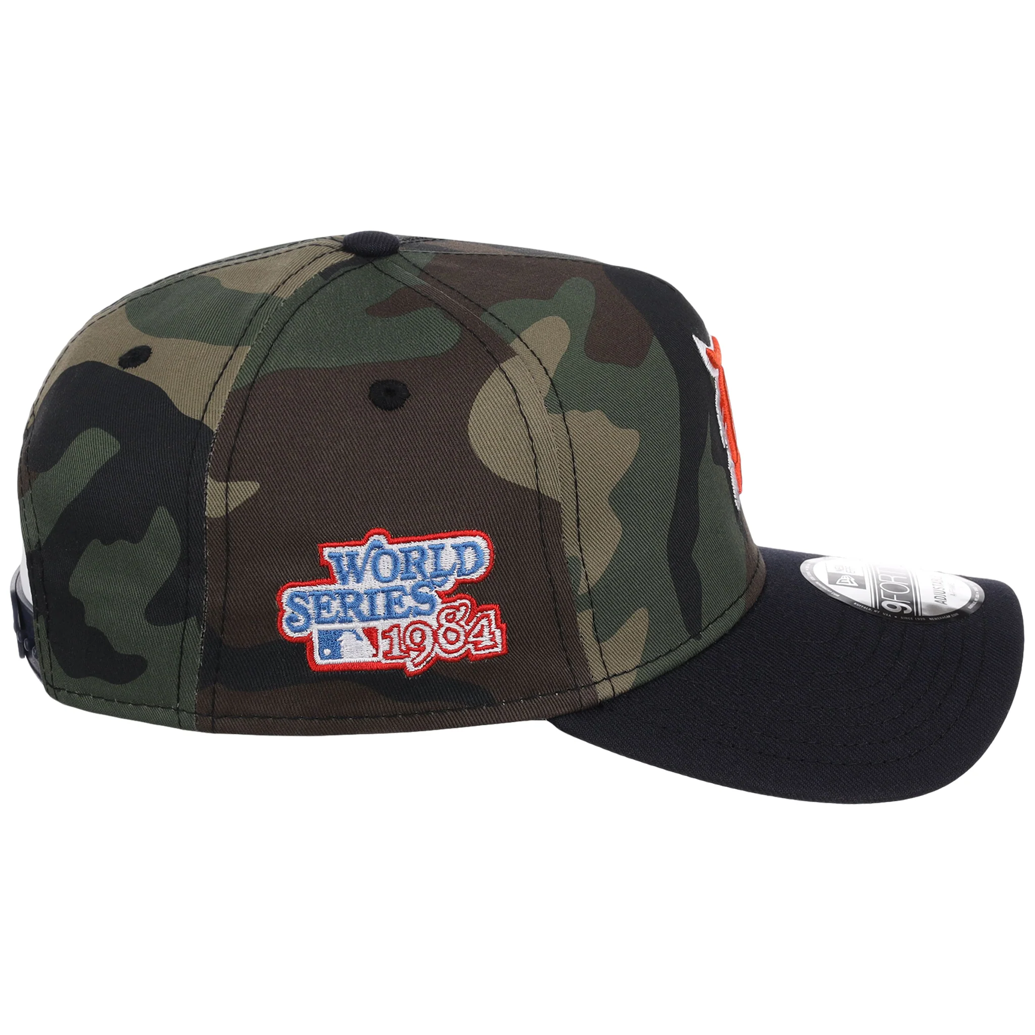 Detroit Tigers MLB Woodland Contrast New Era 9FORTY - Image 3