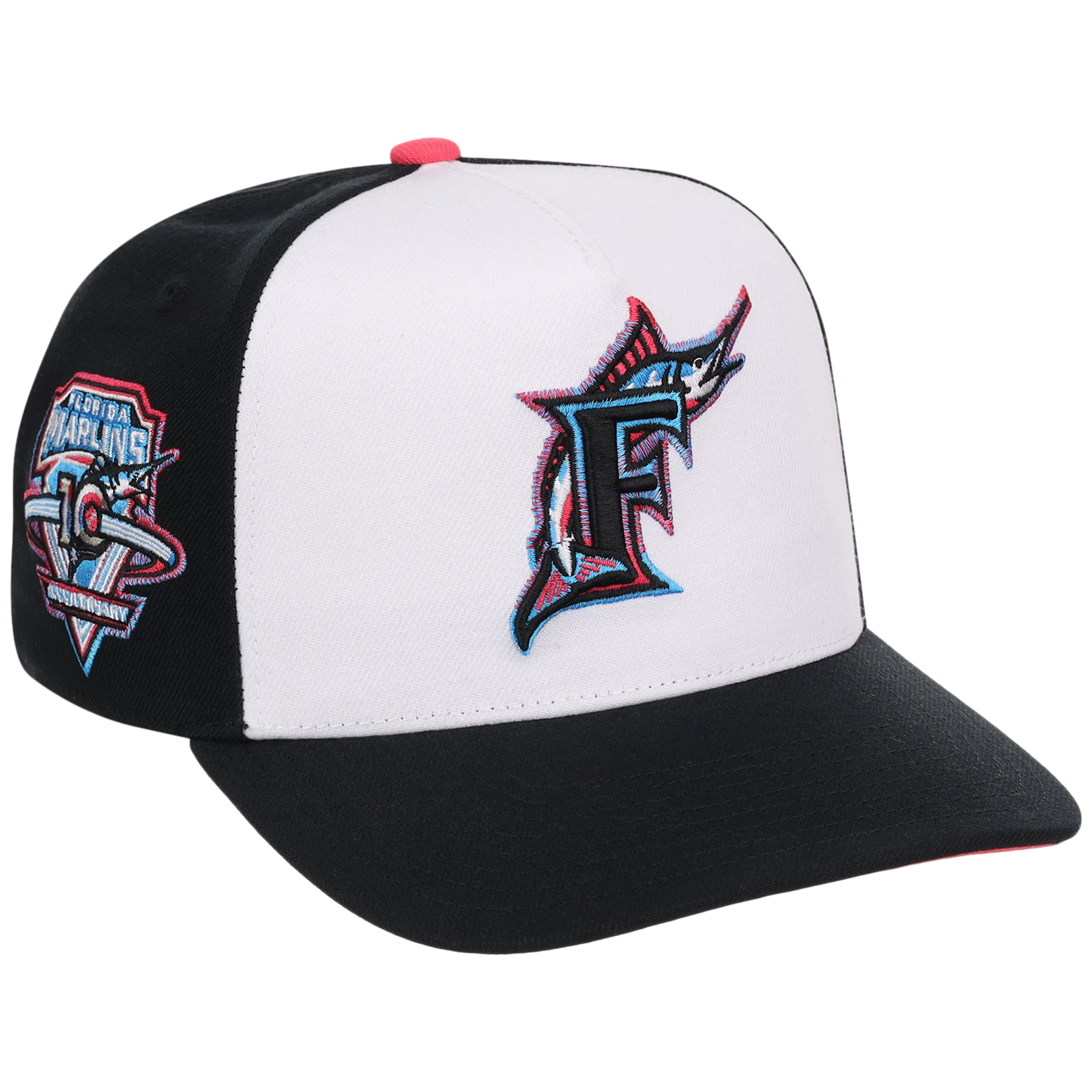Florida Marlins Mitchell & Ness MLB 'Era Flip' Heritage Series Pro Pinch - White/Black