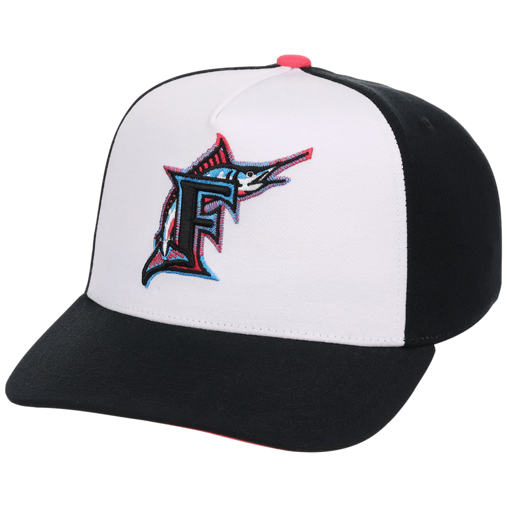 Florida Marlins Mitchell & Ness MLB 'Era Flip' Heritage Series Pro Pinch - White/Black - Image 4