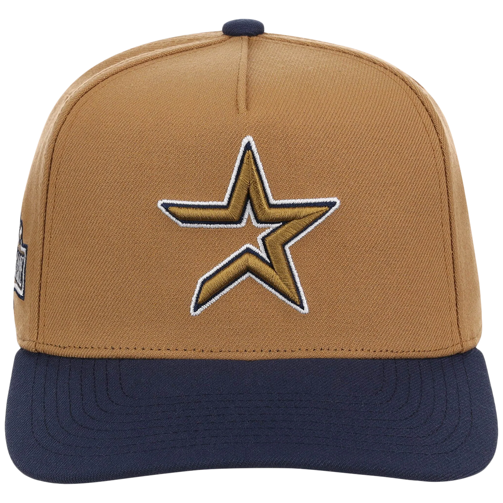 Houston Astros Mitchell & Ness MLB 'Era Flip' Heritage Series Pro Pinch - Tan/Navy - Image 5