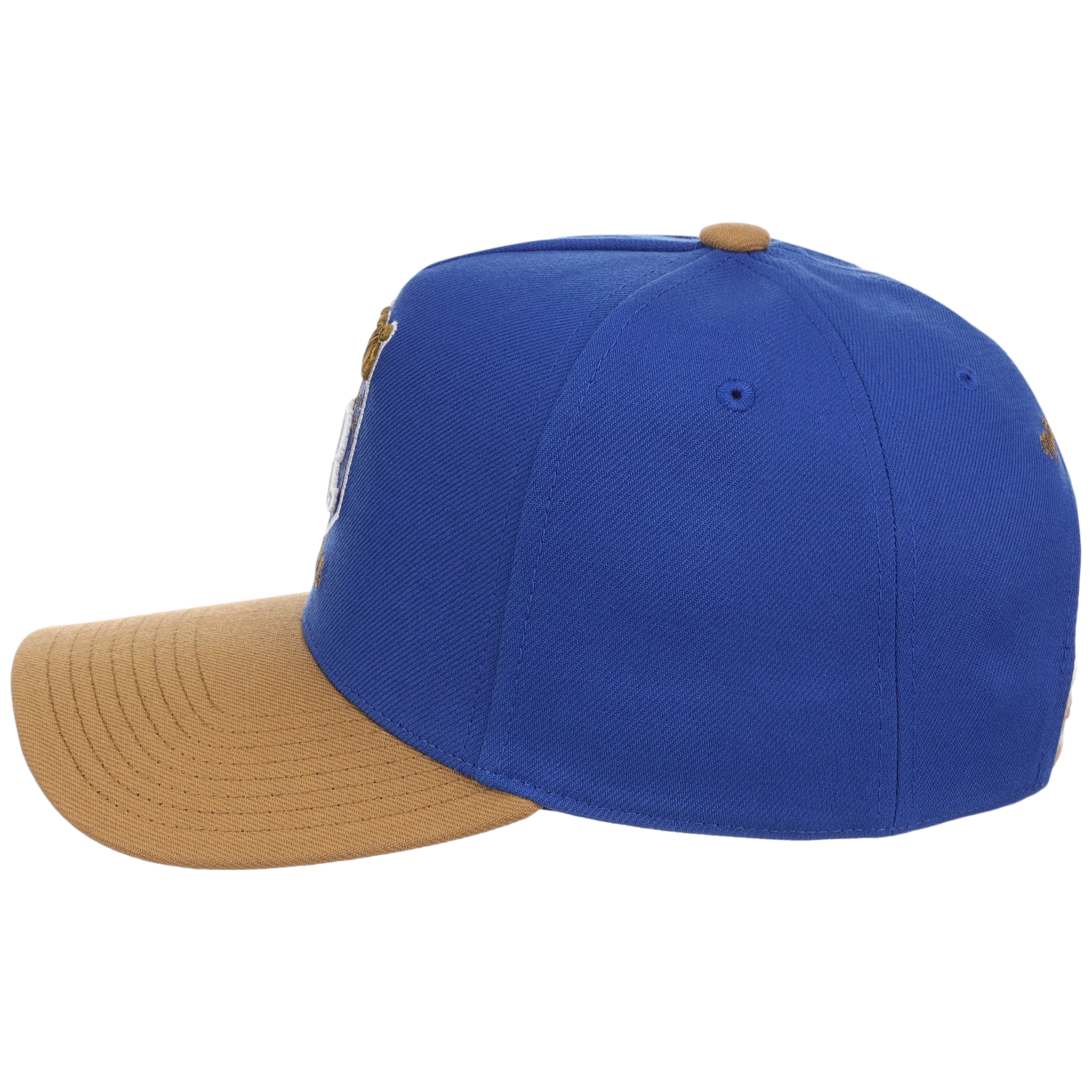 Kansas City Royals Mitchell & Ness MLB 'Era Flip' Heritage Series Pro Pinch - Royal/Tan - Image 6