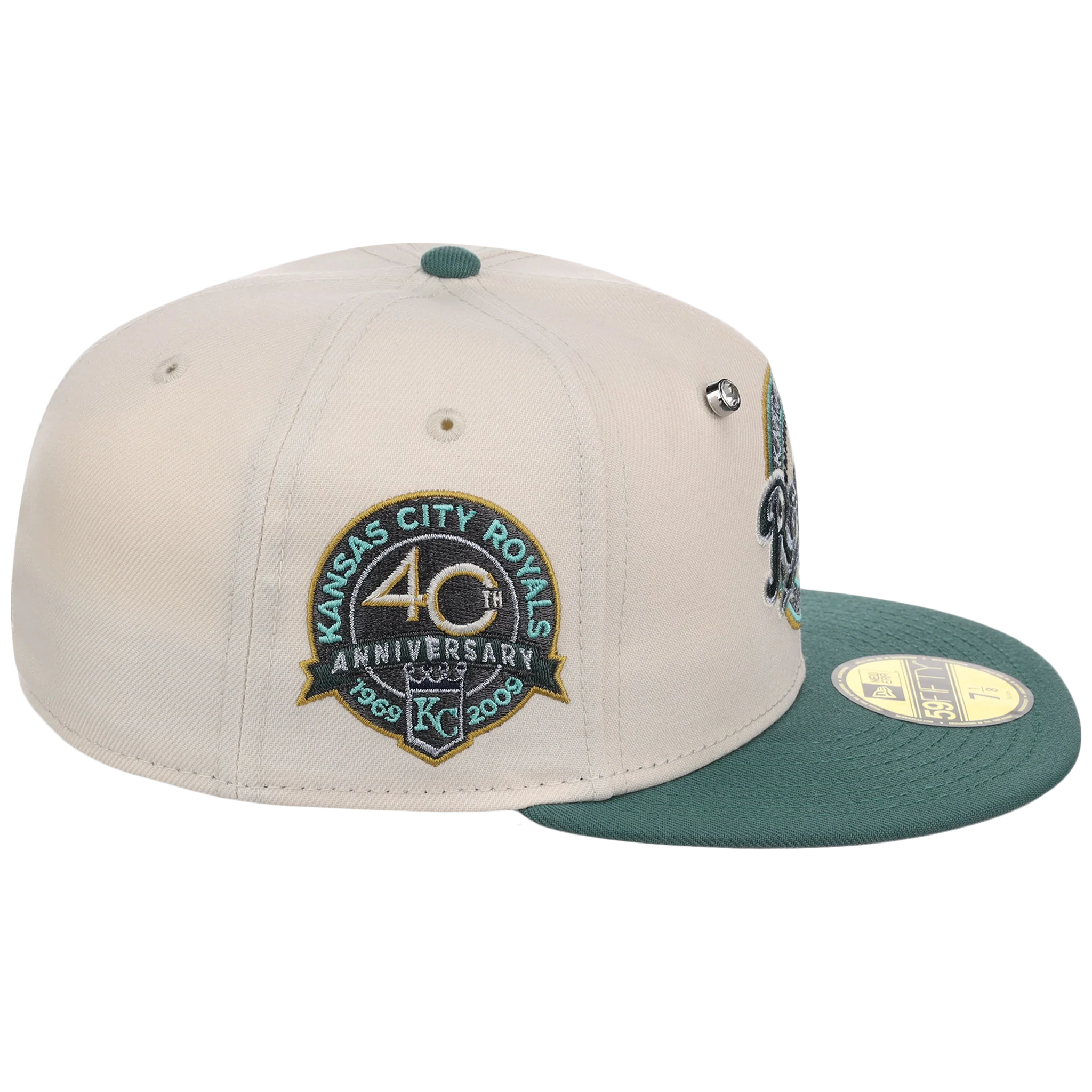 Kansas City Royals MLB Cream Lichen New Era 59FIFTY - Image 3