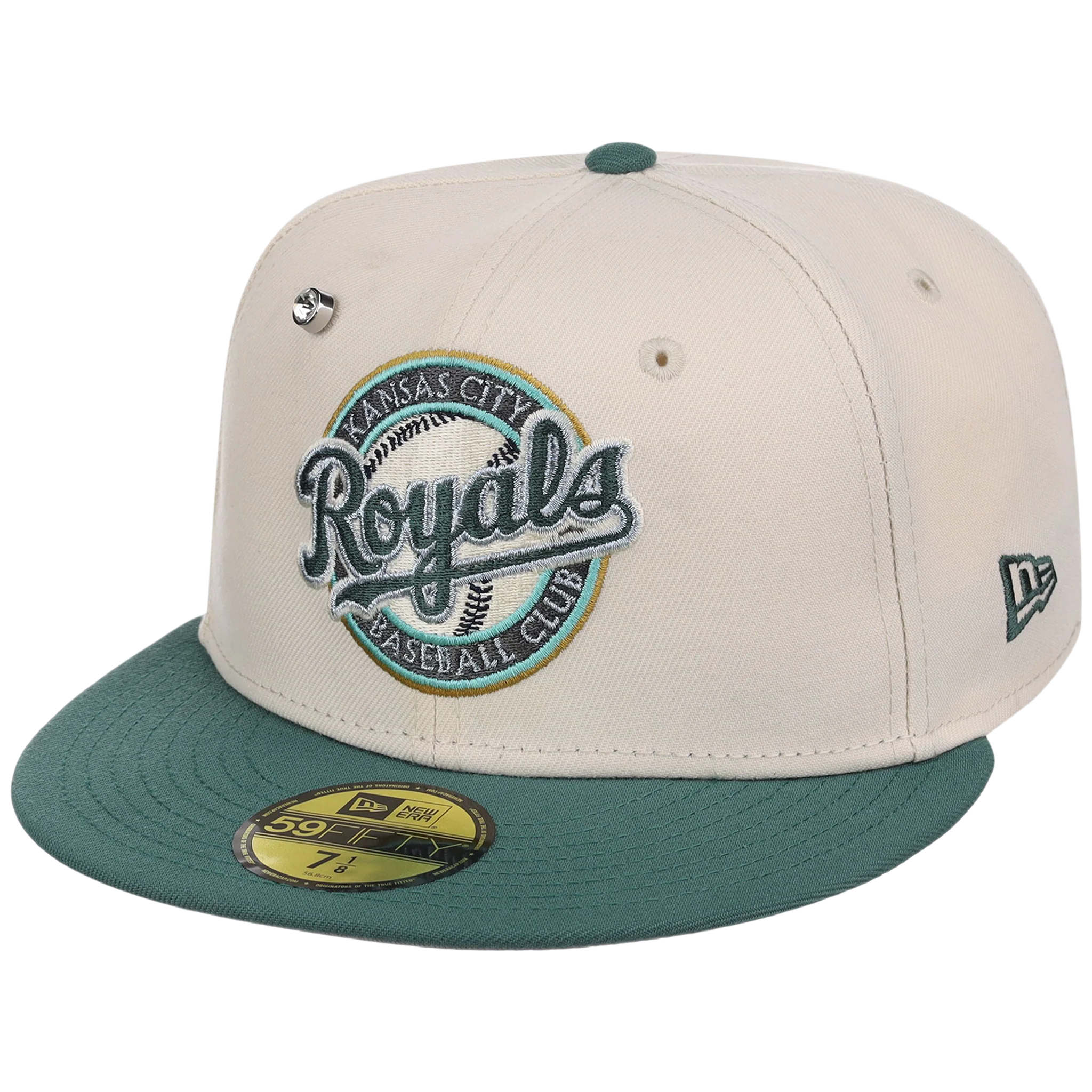 Kansas City Royals MLB Cream Lichen New Era 59FIFTY - Image 4