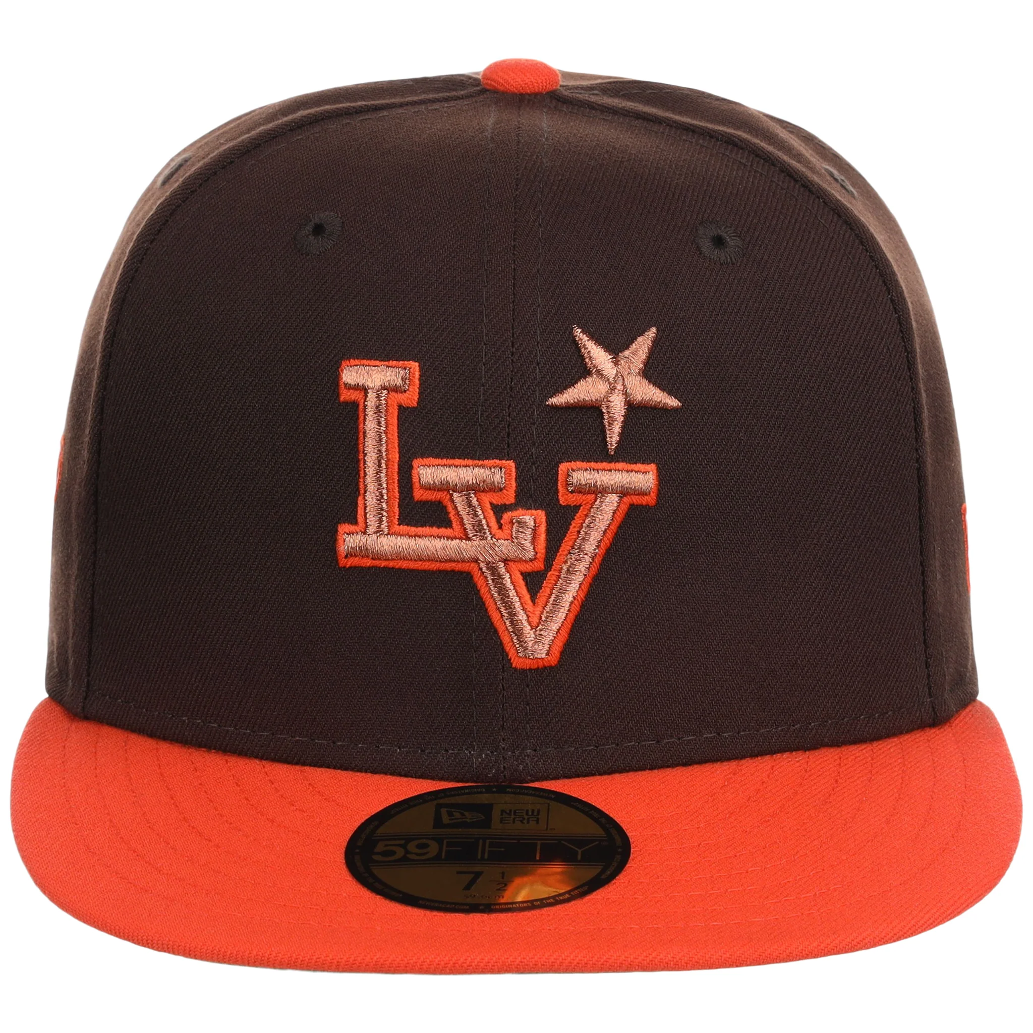 Las Vegas Aviators Las Vegas Crown the City New Era 59FIFTY - Brown/Orange - Image 5