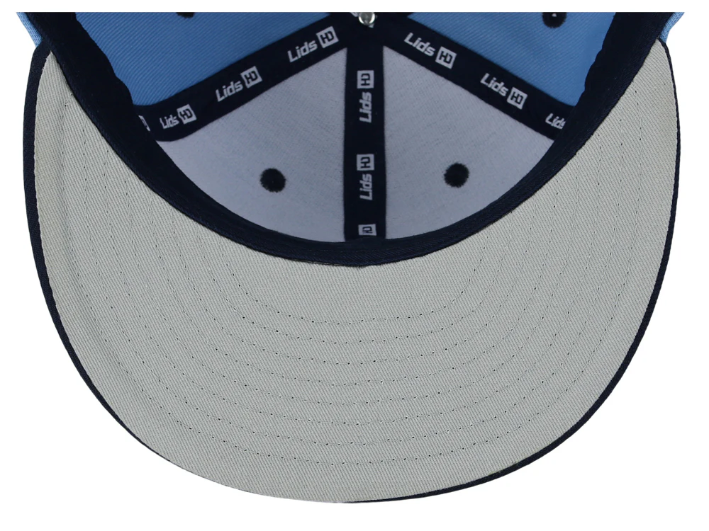 Lids Hat Drop Branded HD Fitted Cap - Sky Blue/Navy/Sky Blue - Image 2