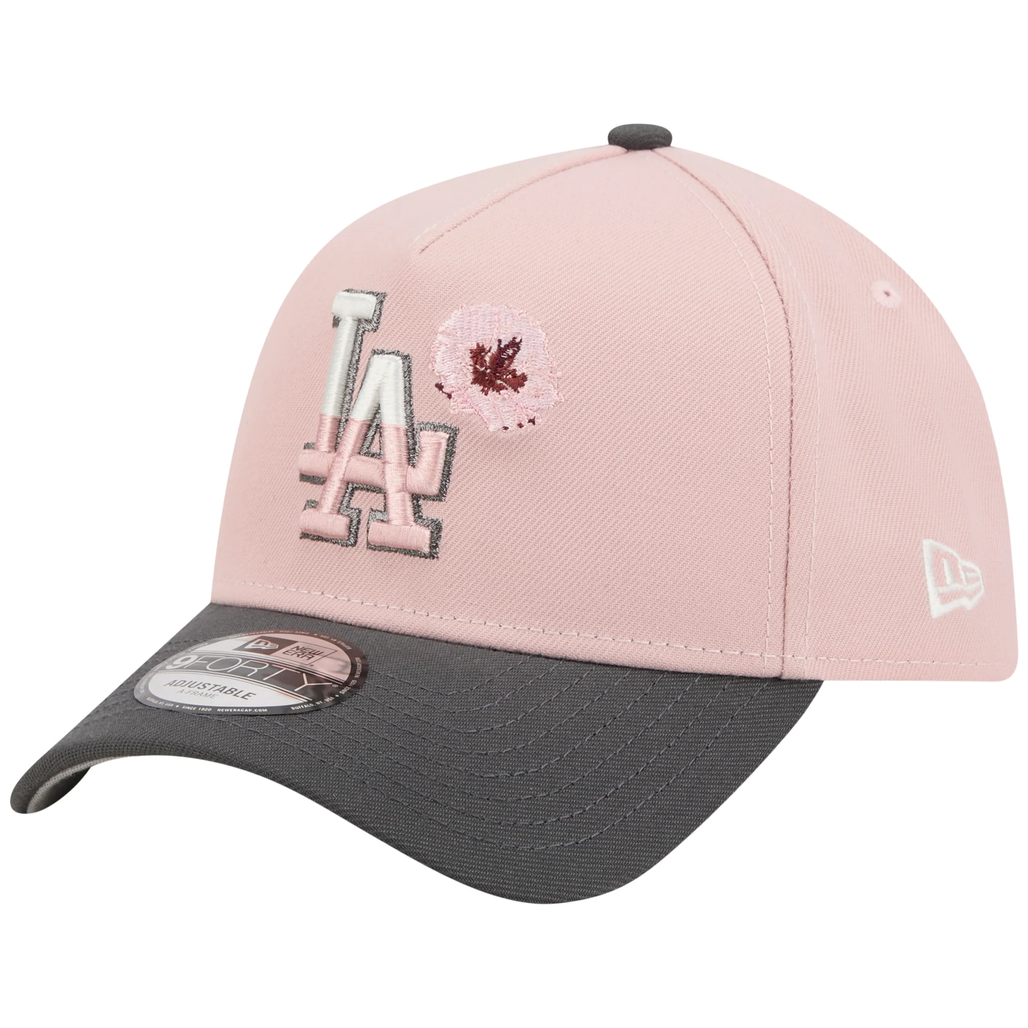Los Angeles Dodgers Los Angeles Crown the City - Blossom - Pink/Graphite New Era 9FORTY - Image 4