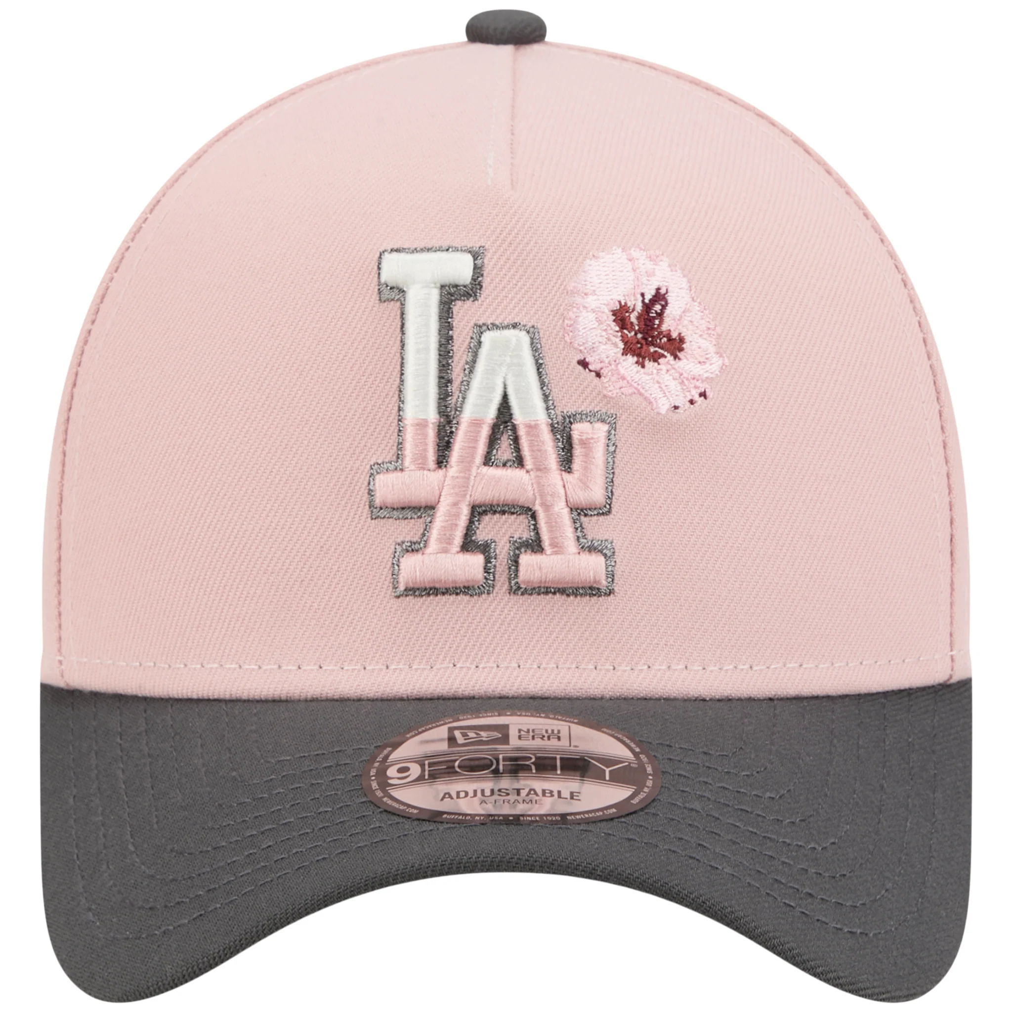 Los Angeles Dodgers Los Angeles Crown the City - Blossom - Pink/Graphite New Era 9FORTY - Image 5