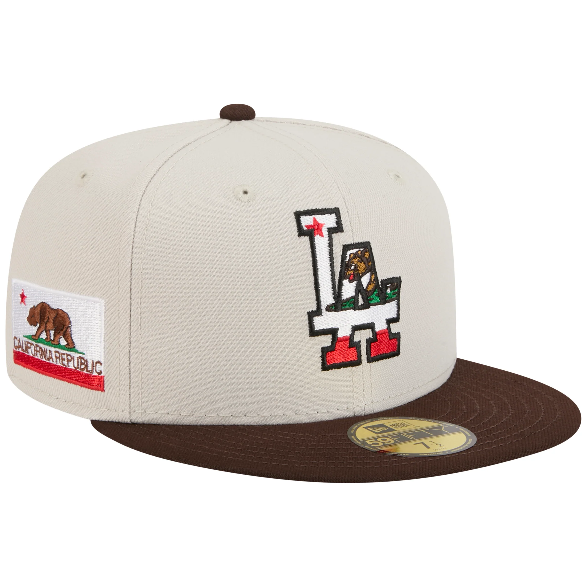 Los Angeles Dodgers Los Angeles Crown the City - Expansion Pack 2.0 - Flag Fill - Stone/Dark Brown
