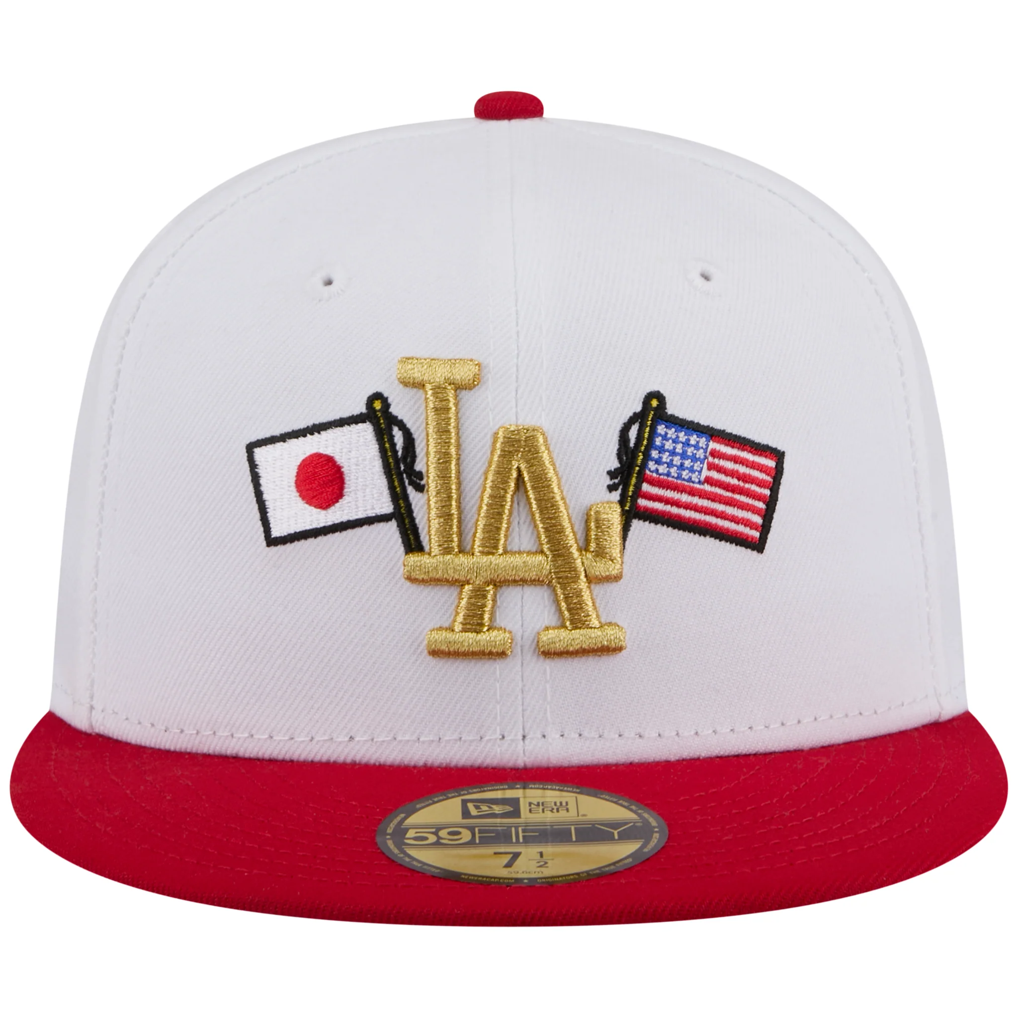 Los Angeles Dodgers Los Angeles Crown the City - Expansion Pack 2.0 - JAPAN USA Flags  - White/Red - Image 5