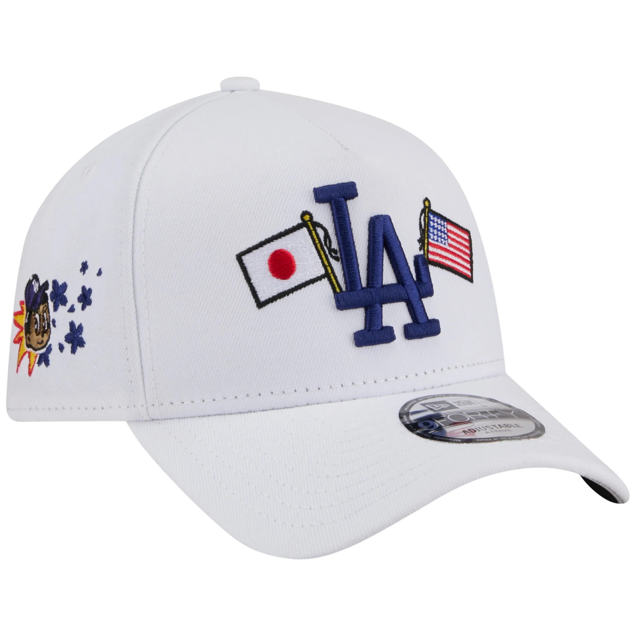 Los Angeles Dodgers Los Angeles Crown the City - JAPAN USA Flags - White/White New Era 9FORTY