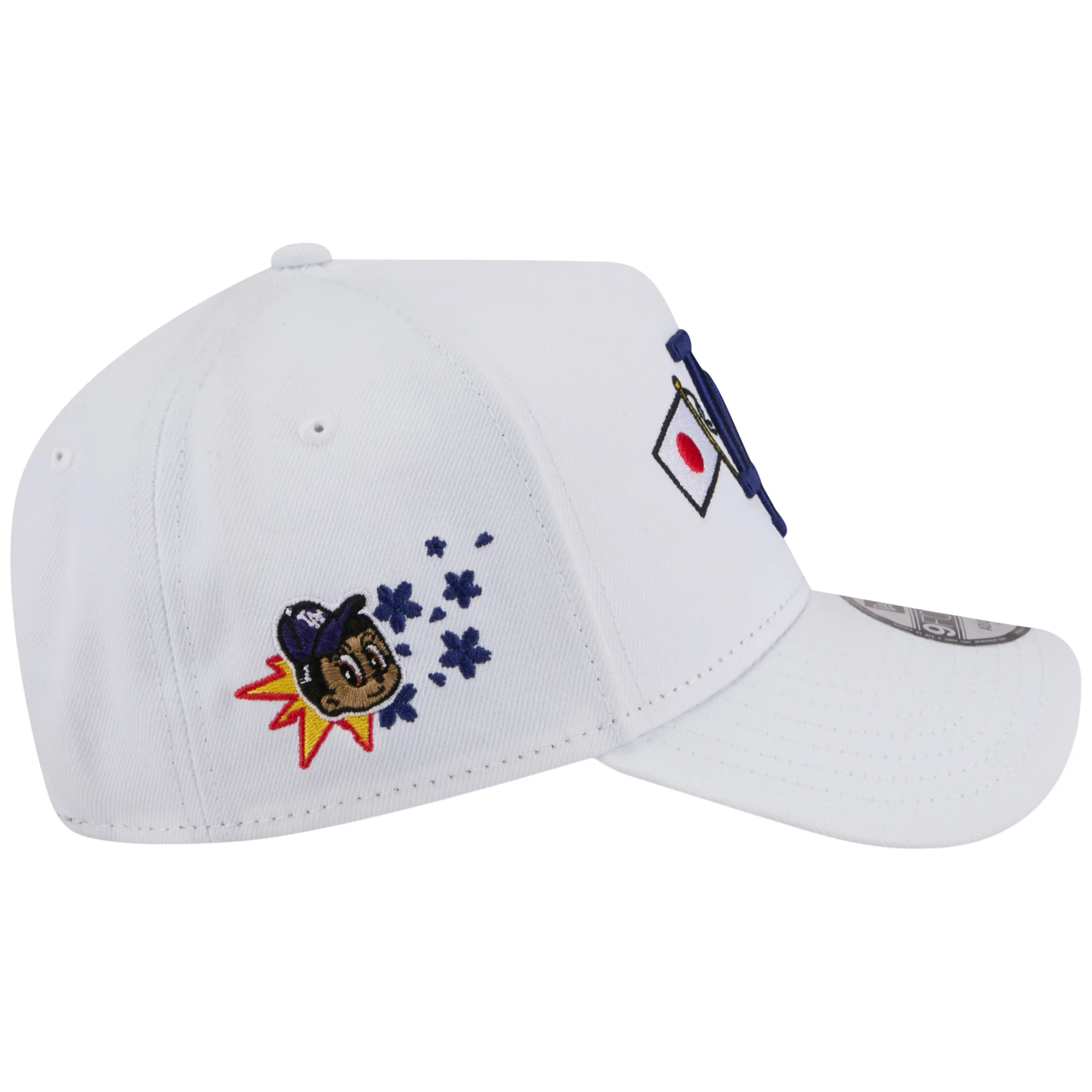 Los Angeles Dodgers Los Angeles Crown the City - JAPAN USA Flags - White/White New Era 9FORTY - Image 3