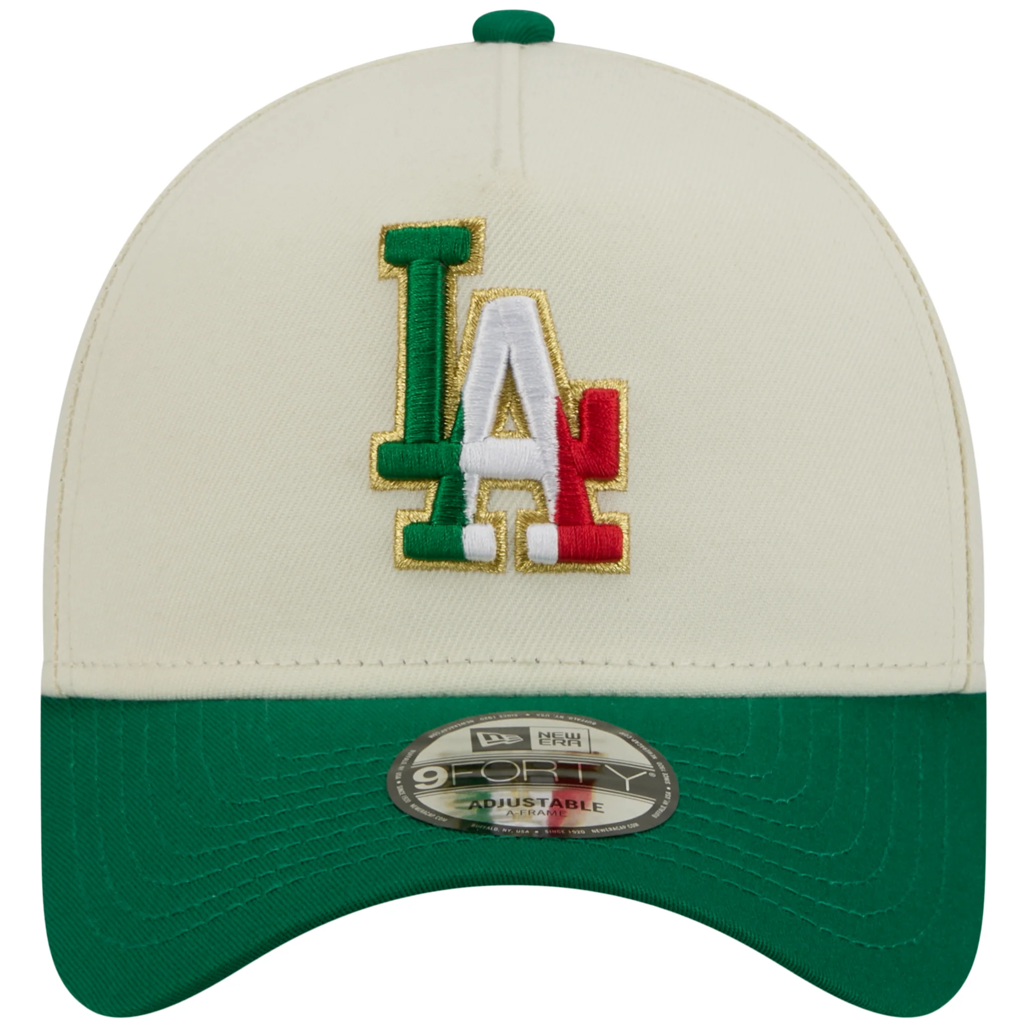 Los Angeles Dodgers Los Angeles Crown the City - MX Flag Fill - Chrome/Green New Era 9FORTY - Image 5