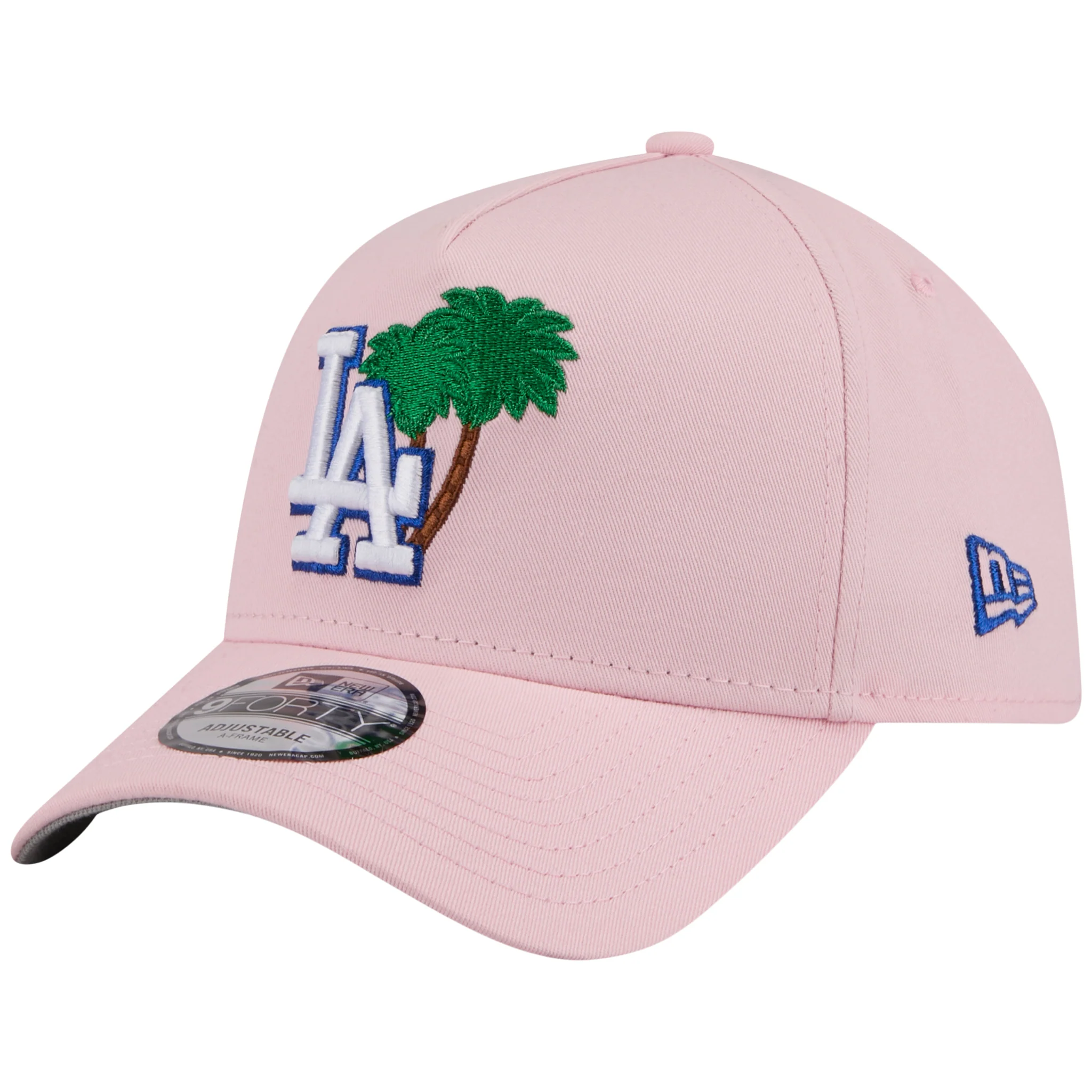 Los Angeles Dodgers Los Angeles Crown the City - Palm - Pink/Pink New Era 9FORTY - Image 4