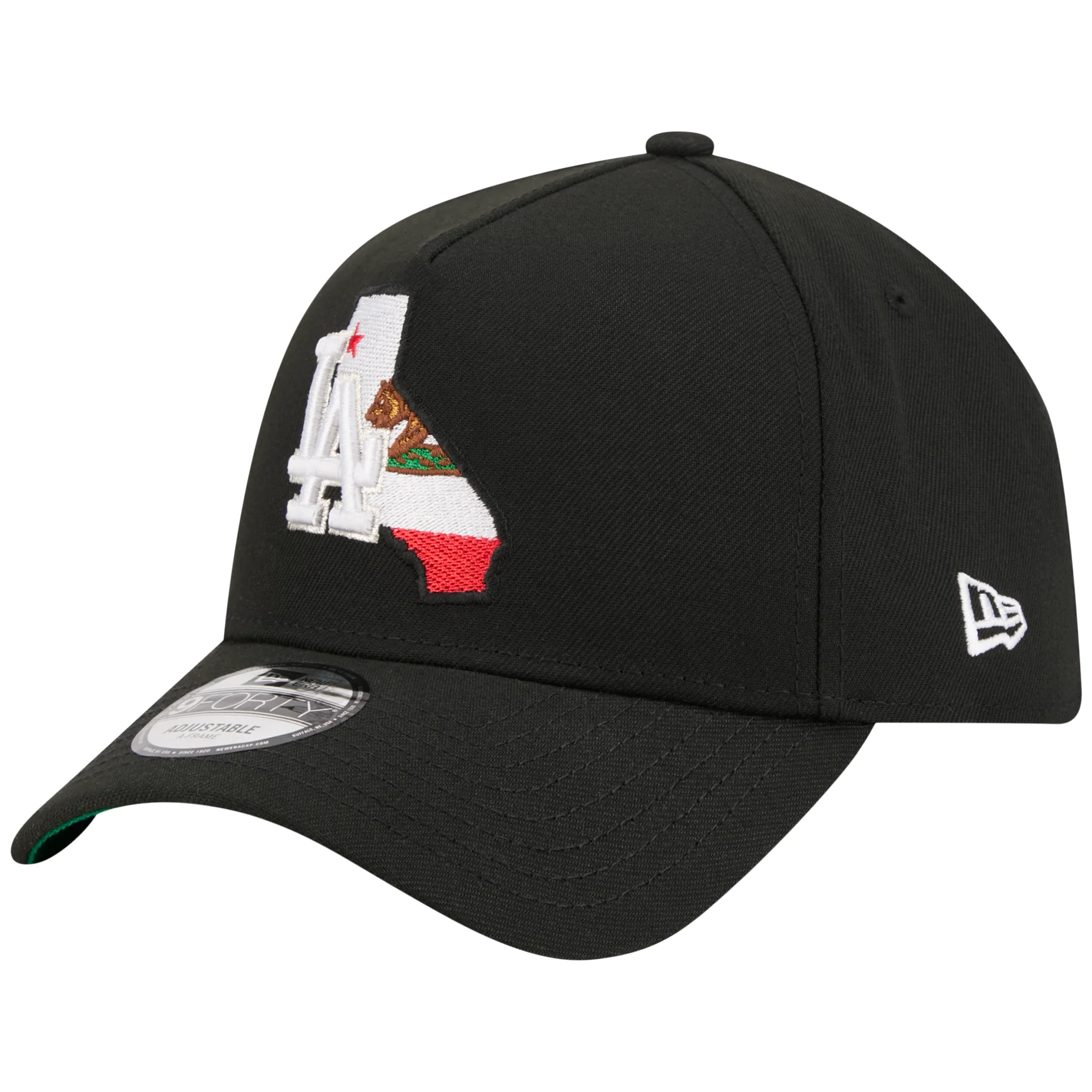 Los Angeles Dodgers Los Angeles Crown the City - State Flag Fill - Black/Black New Era 9FORTY - Image 4