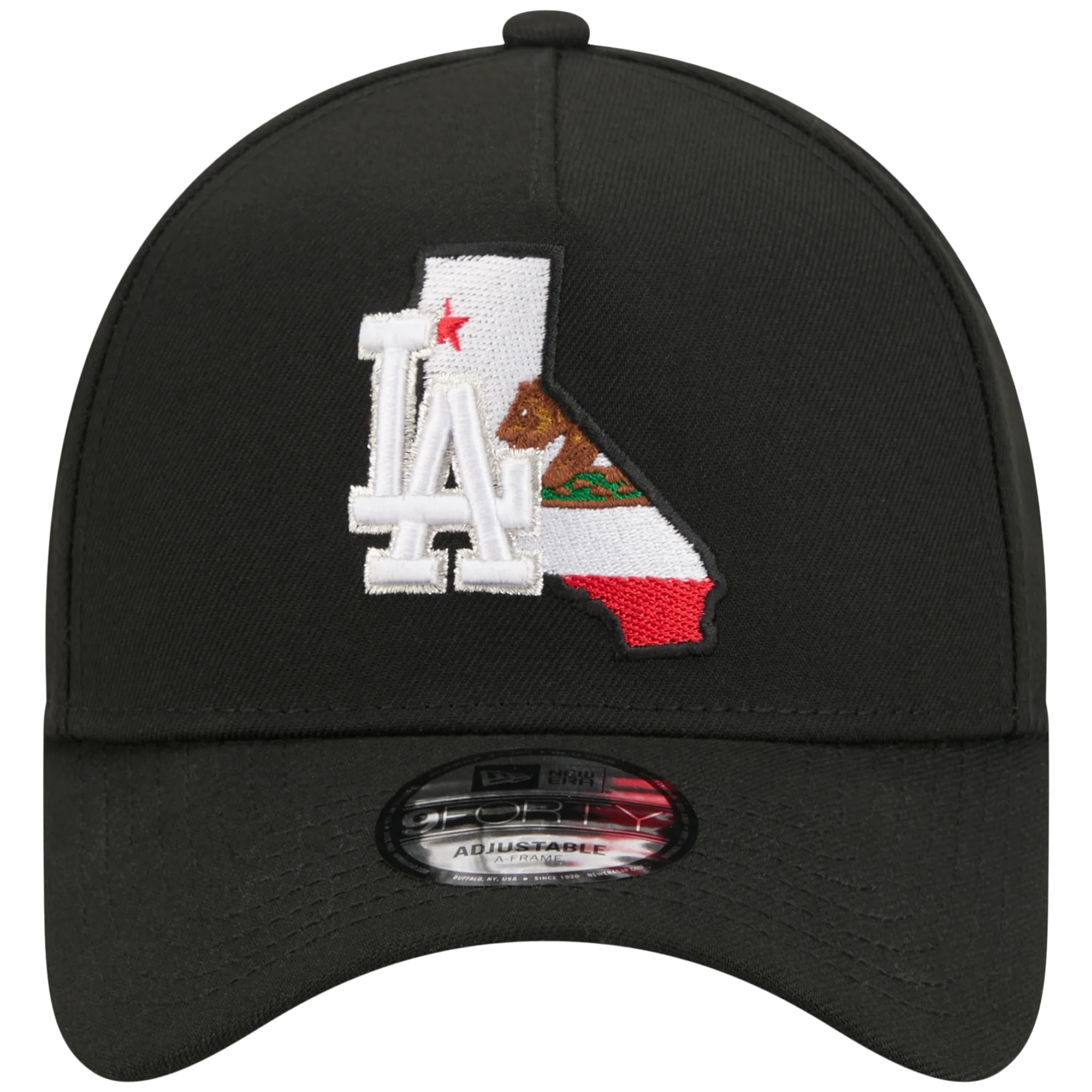 Los Angeles Dodgers Los Angeles Crown the City - State Flag Fill - Black/Black New Era 9FORTY - Image 5