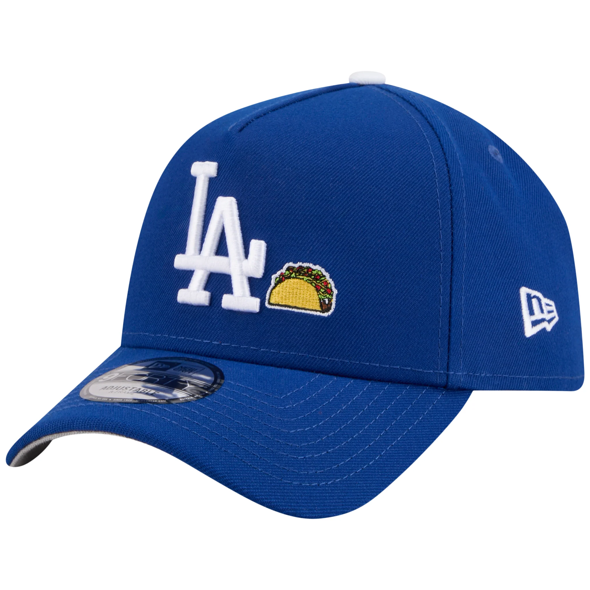 Los Angeles Dodgers Los Angeles Crown the City - Taco - Royal/Royal New Era 9FORTY - Image 4