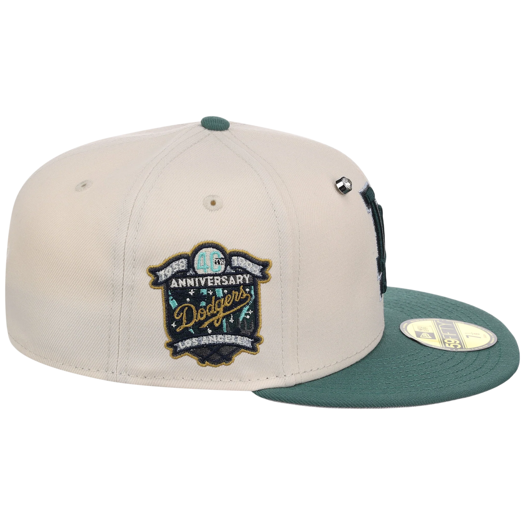Los Angeles Dodgers MLB Cream Lichen New Era 59FIFTY - Image 3