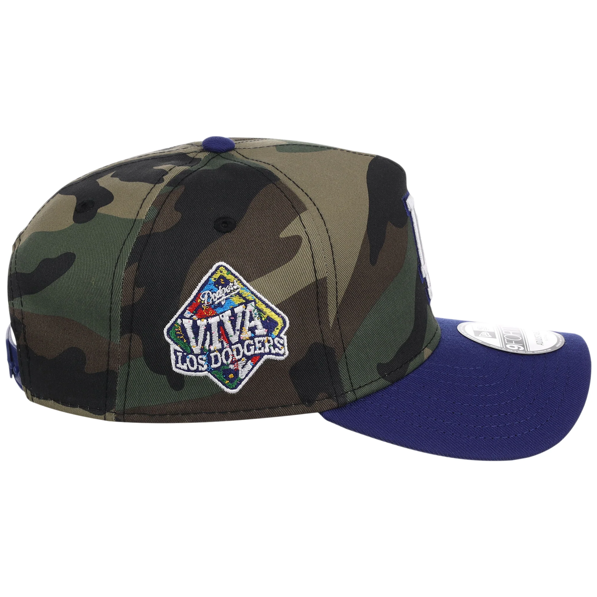 Los Angeles Dodgers MLB Woodland Contrast New Era 9FORTY - Image 3