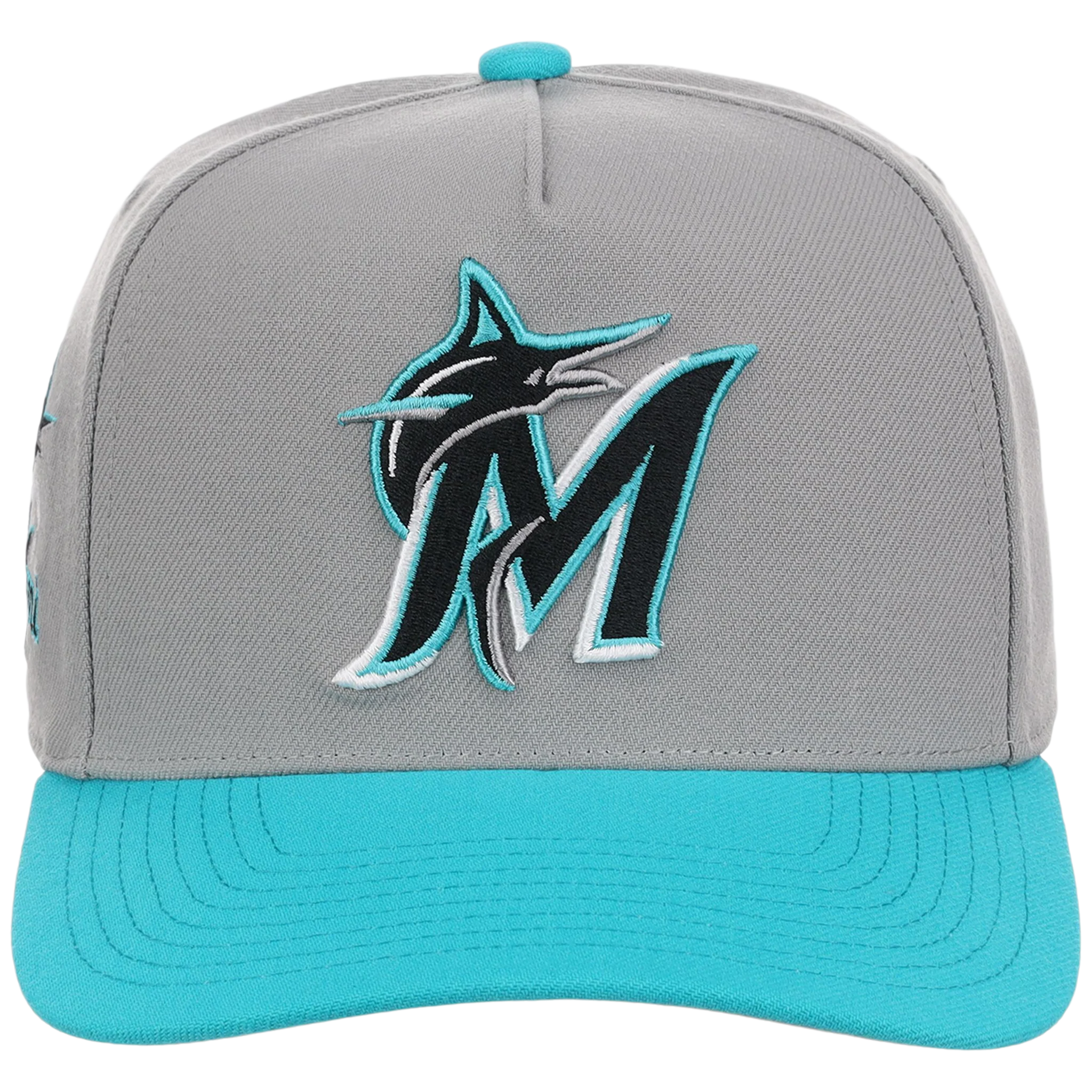 Miami Marlins Mitchell & Ness MLB 'Era Flip' Heritage Series Pro Pinch - Grey/Teal - Image 5