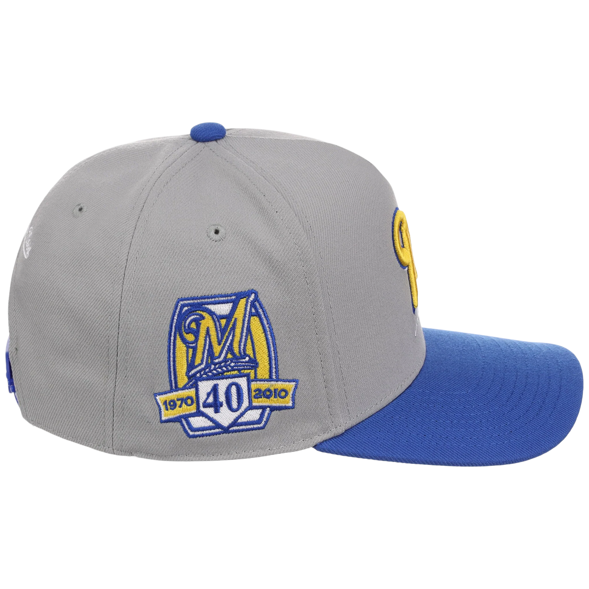 Milwaukee Brewers Mitchell & Ness MLB 'Era Flip' Heritage Series Pro Pinch - Grey/Blue - Image 3