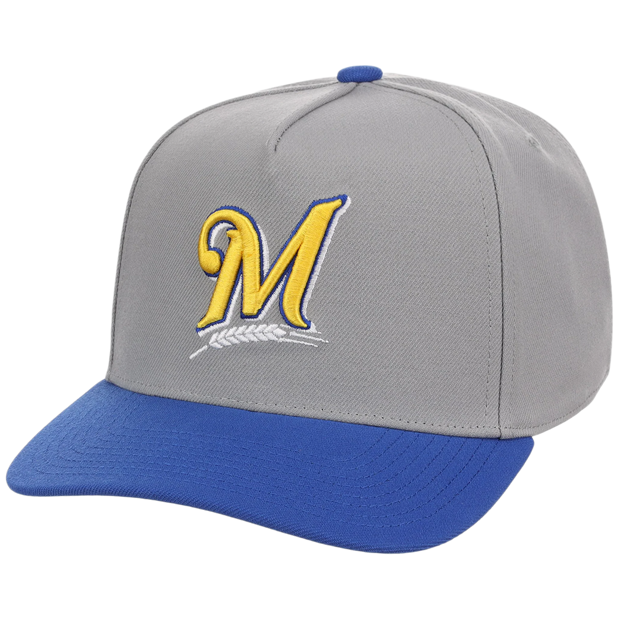 Milwaukee Brewers Mitchell & Ness MLB 'Era Flip' Heritage Series Pro Pinch - Grey/Blue - Image 4