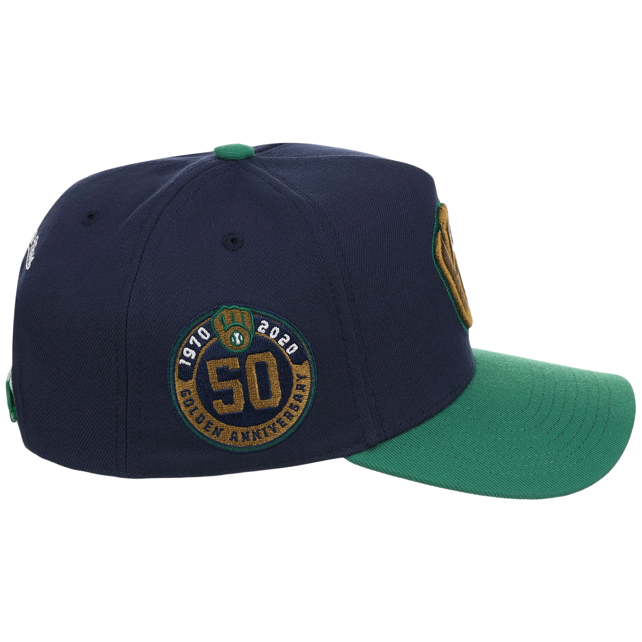 Milwaukee Brewers Mitchell & Ness MLB 'Era Flip' Heritage Series Pro Pinch - Navy/Green - Image 3