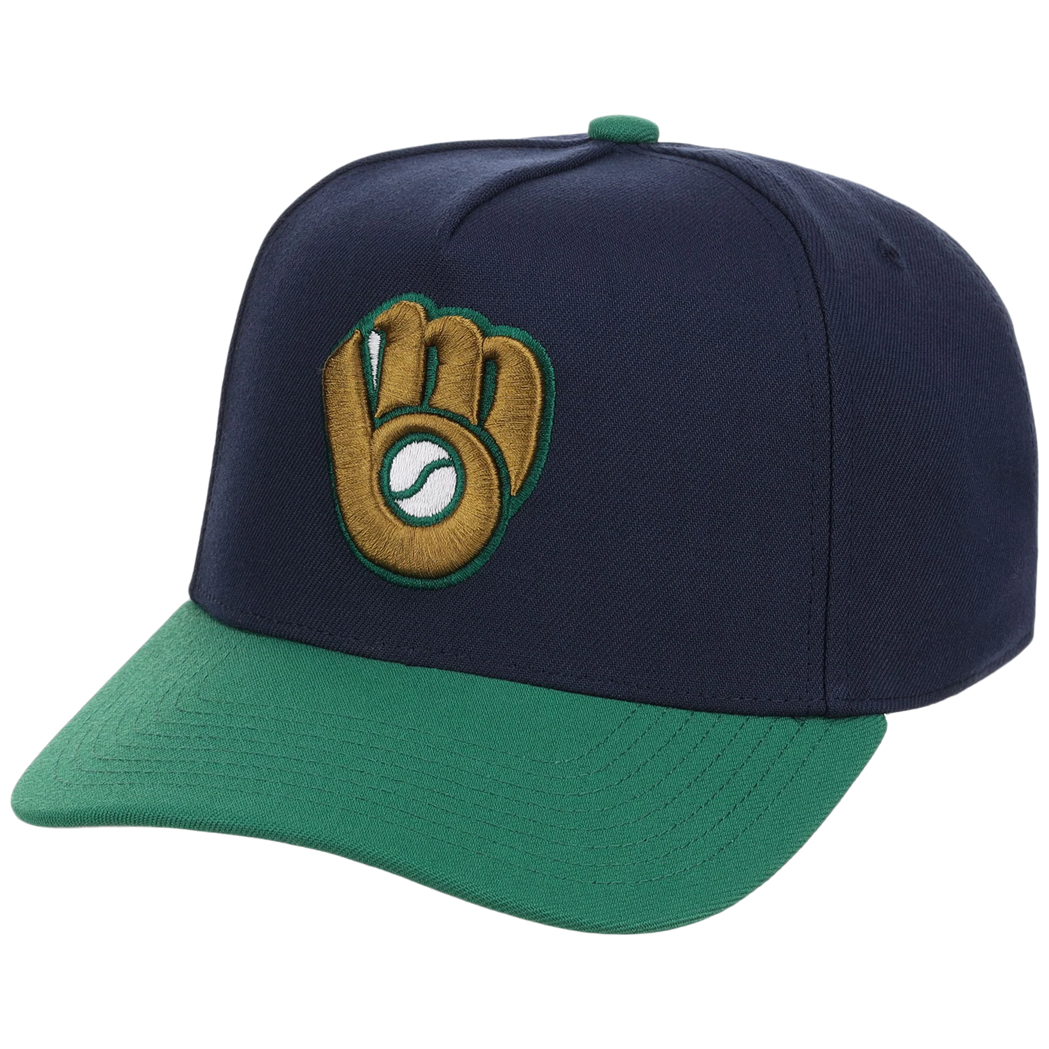 Milwaukee Brewers Mitchell & Ness MLB 'Era Flip' Heritage Series Pro Pinch - Navy/Green - Image 4
