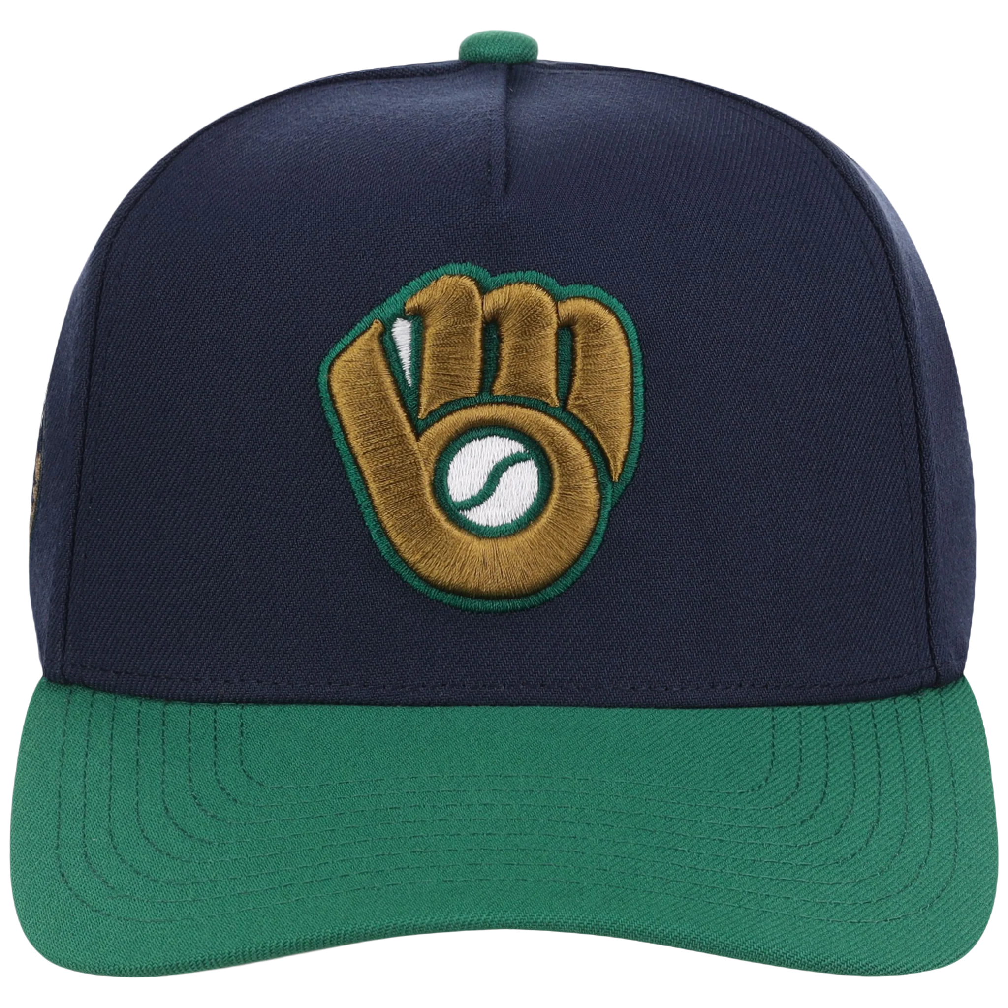 Milwaukee Brewers Mitchell & Ness MLB 'Era Flip' Heritage Series Pro Pinch - Navy/Green - Image 5