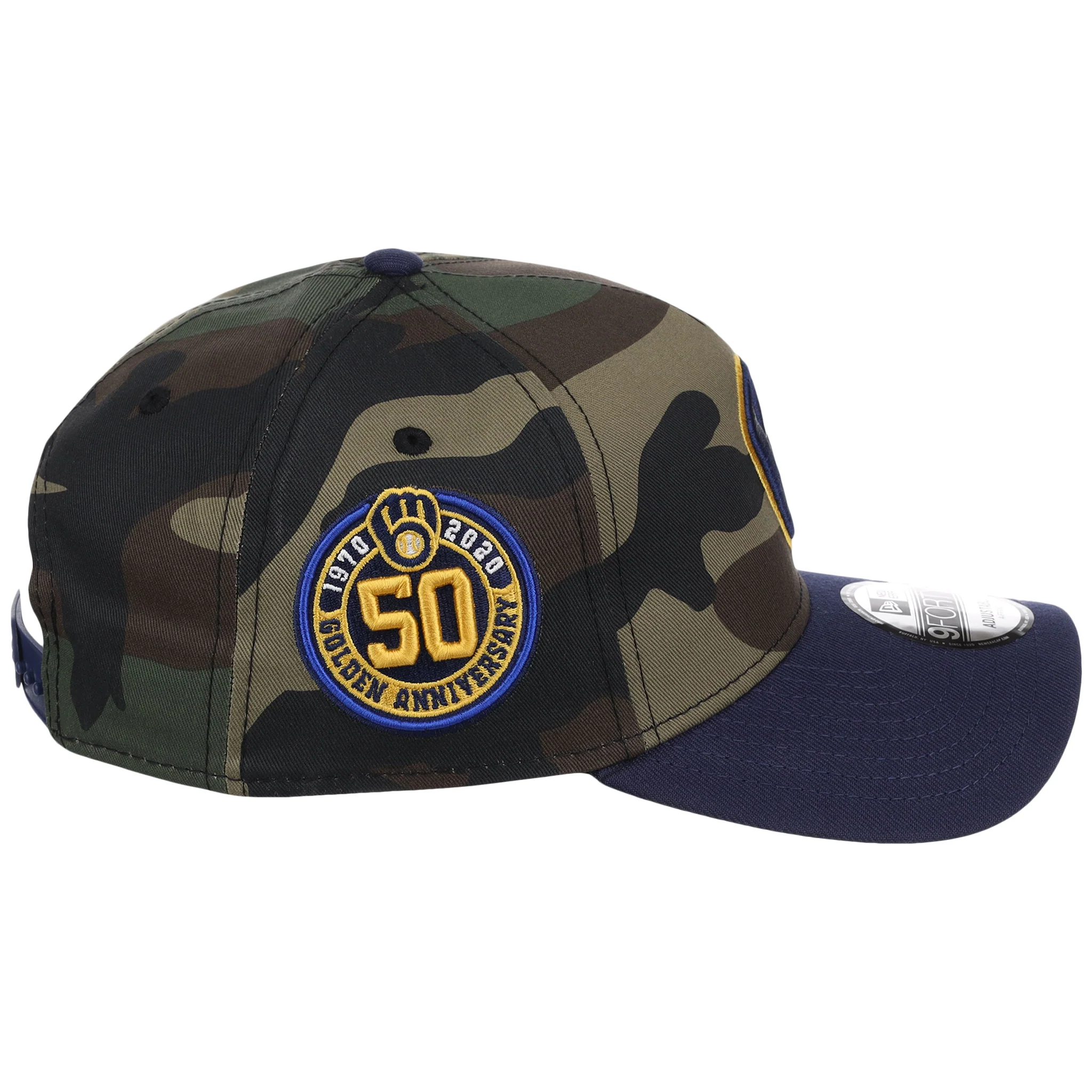 Milwaukee Brewers MLB Woodland Contrast New Era 9FORTY - Image 3