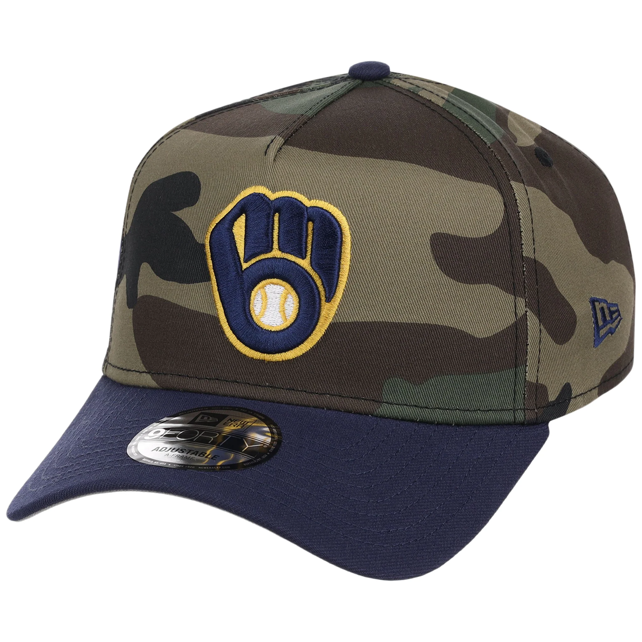 Milwaukee Brewers MLB Woodland Contrast New Era 9FORTY - Image 4