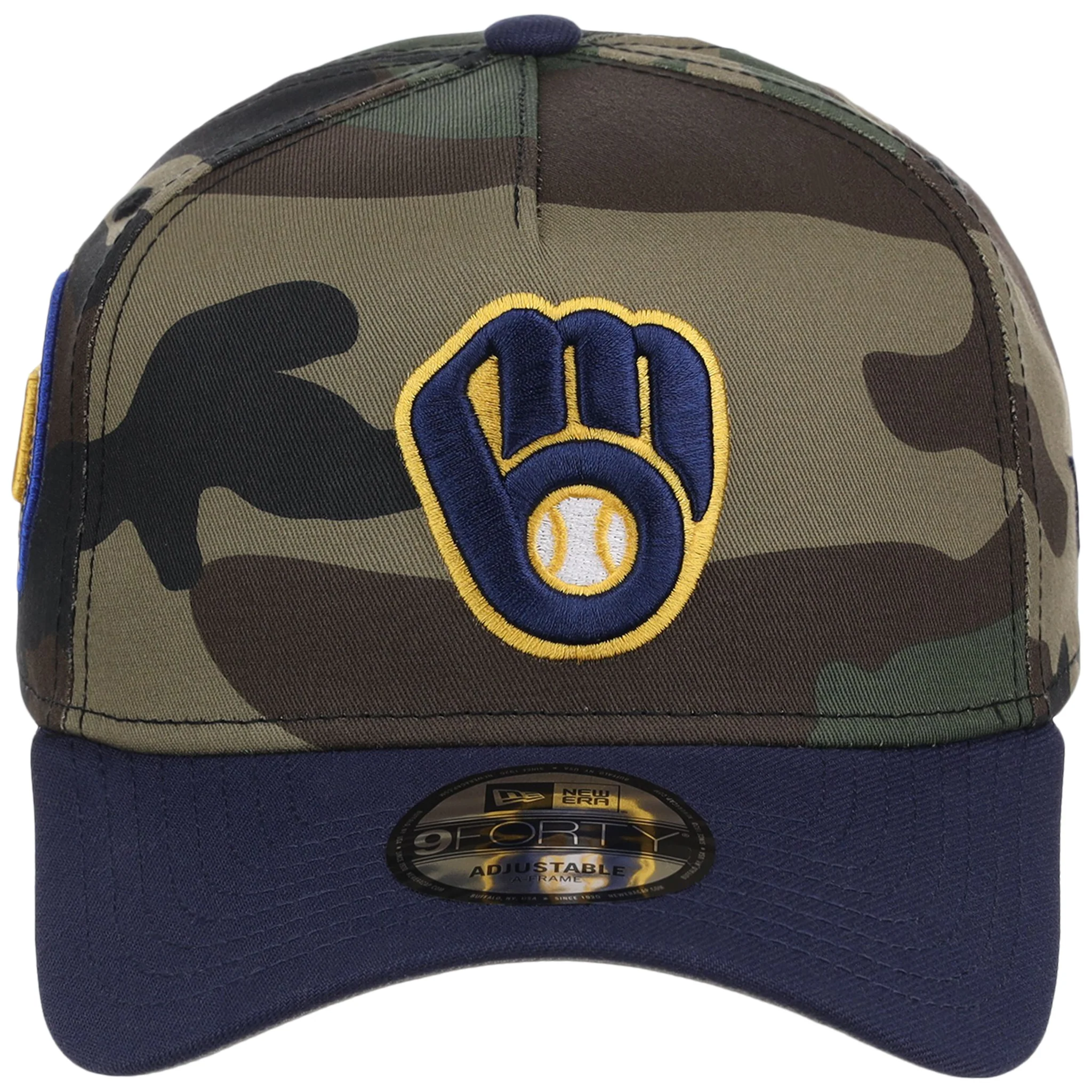 Milwaukee Brewers MLB Woodland Contrast New Era 9FORTY - Image 5
